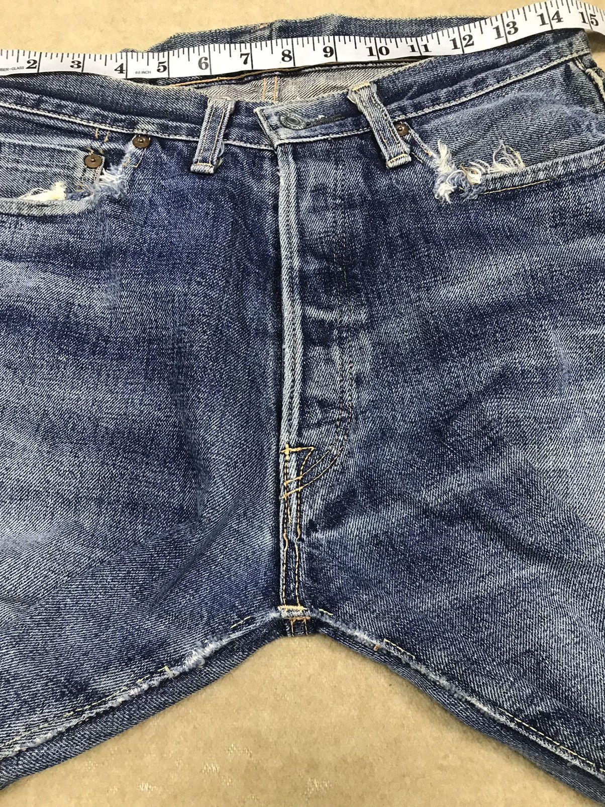 Denime × Japanese Brand Denime Selvedge Distressed Made In Japan Size 30x34 Size US 30 / EU 46 - 12 Thumbnail