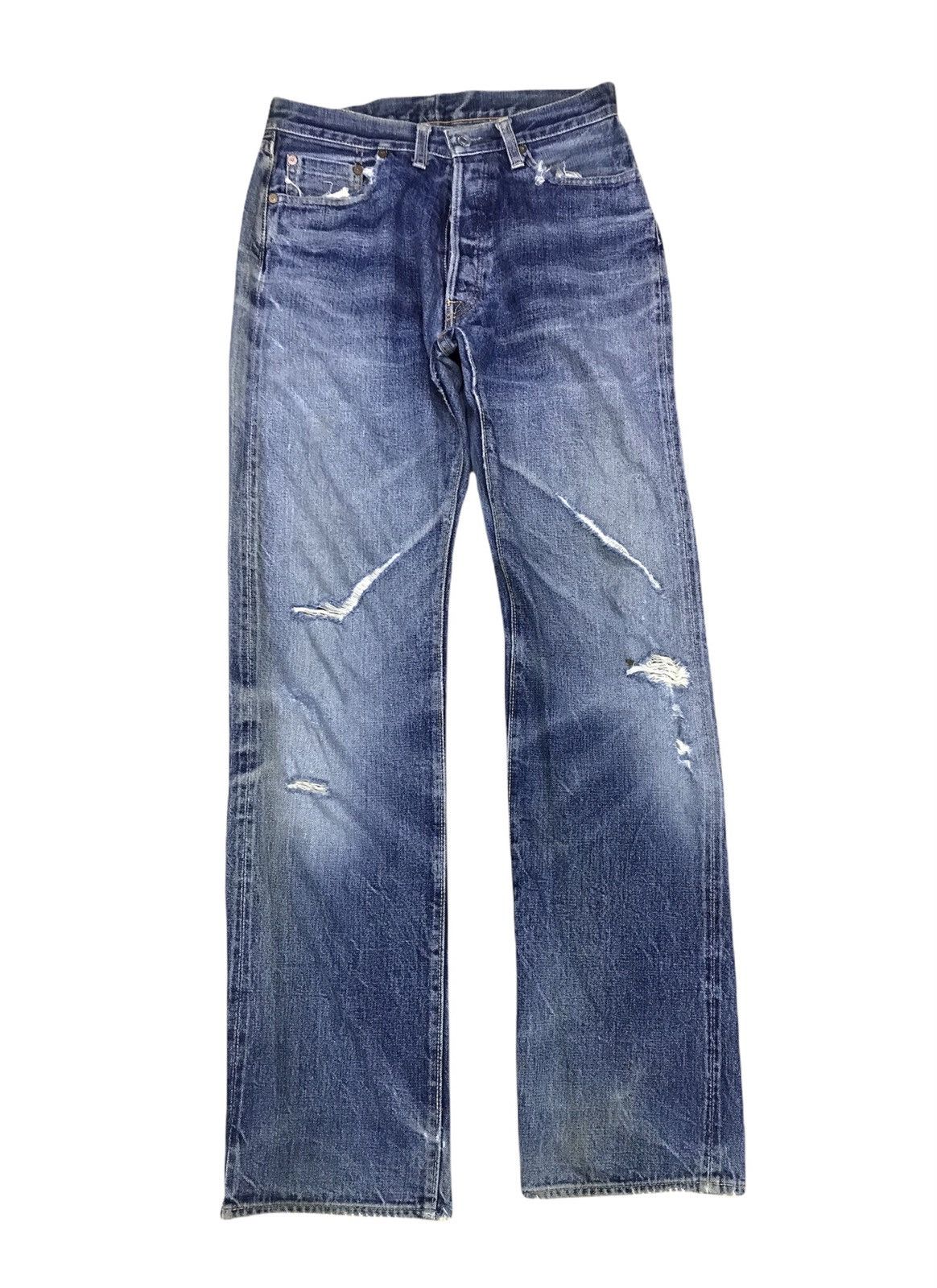 Denime × Japanese Brand Denime Selvedge Distressed Made In Japan Size 30x34 Size US 30 / EU 46 - 1 Thumbnail
