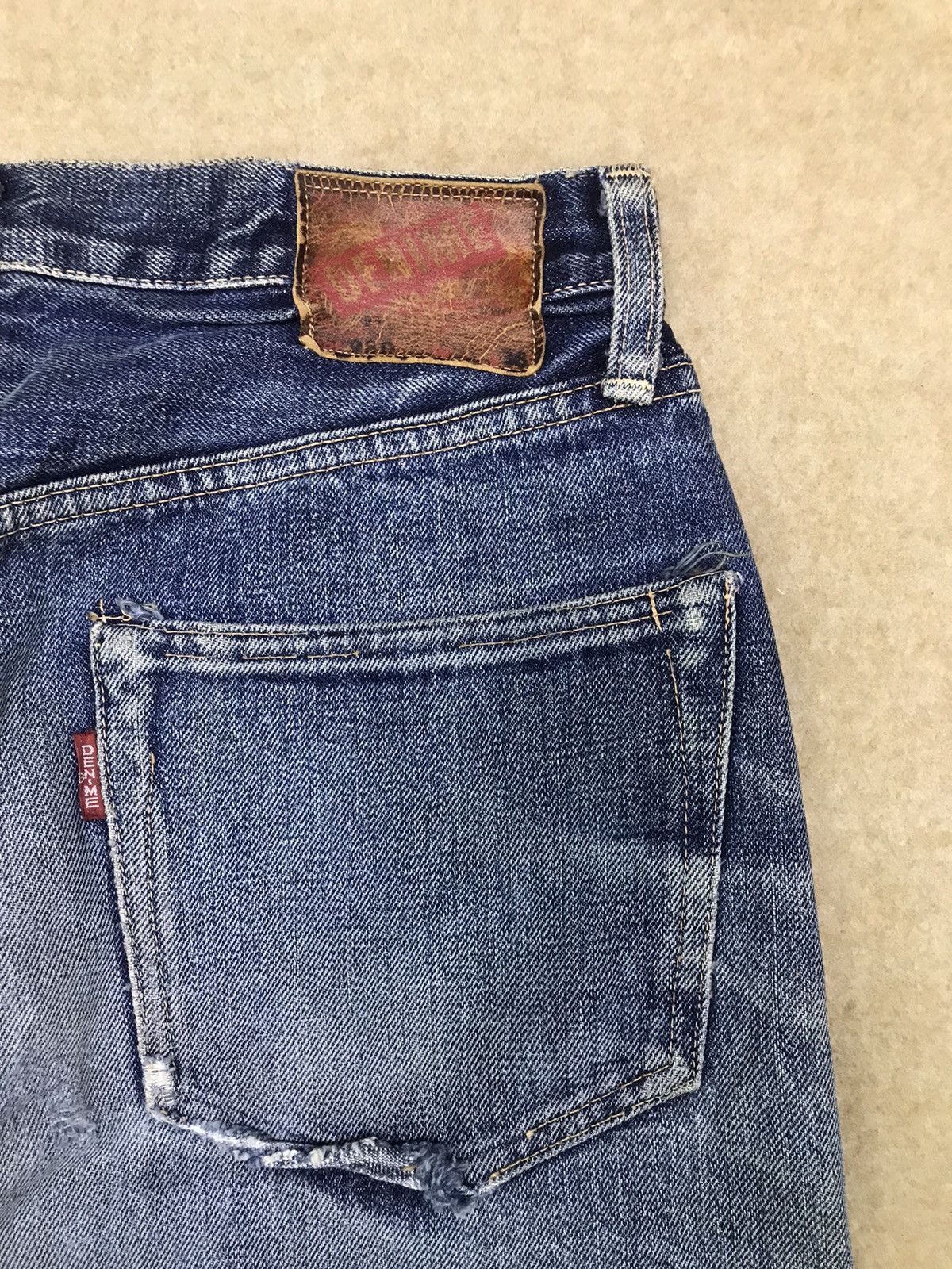 Denime × Japanese Brand Denime Selvedge Distressed Made In Japan Size 30x34 Size US 30 / EU 46 - 7 Thumbnail