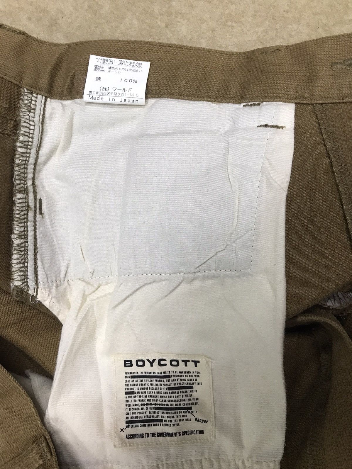 Boycott × Japanese Brand BOYCOTT Cargo Trouser Pant Size 32x33 Size US 32 / EU 48 - 8 Thumbnail