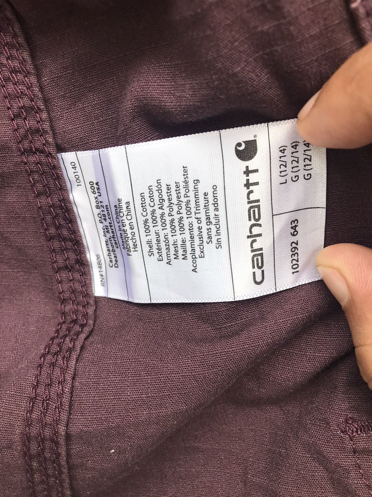 Carhartt × Carhartt Wip Purple Carhartt Vest Multi Pocket Work wear Size L Size US L / EU 52-54 / 3 - 9 Thumbnail