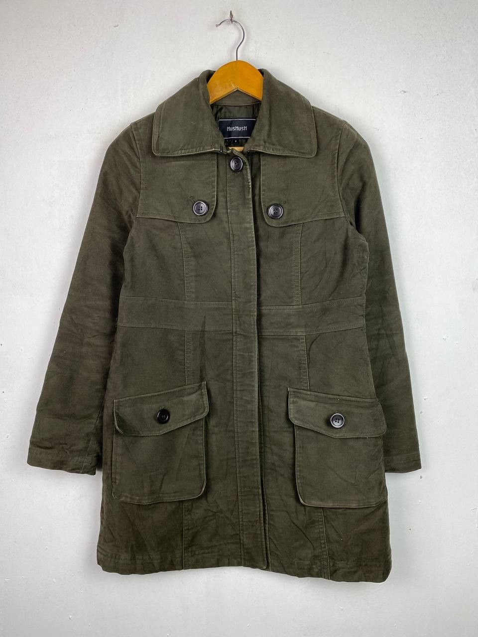 image of Avant Garde Hushush Wool Jacket Quilted Lining in Brown, Men's (Size Small)