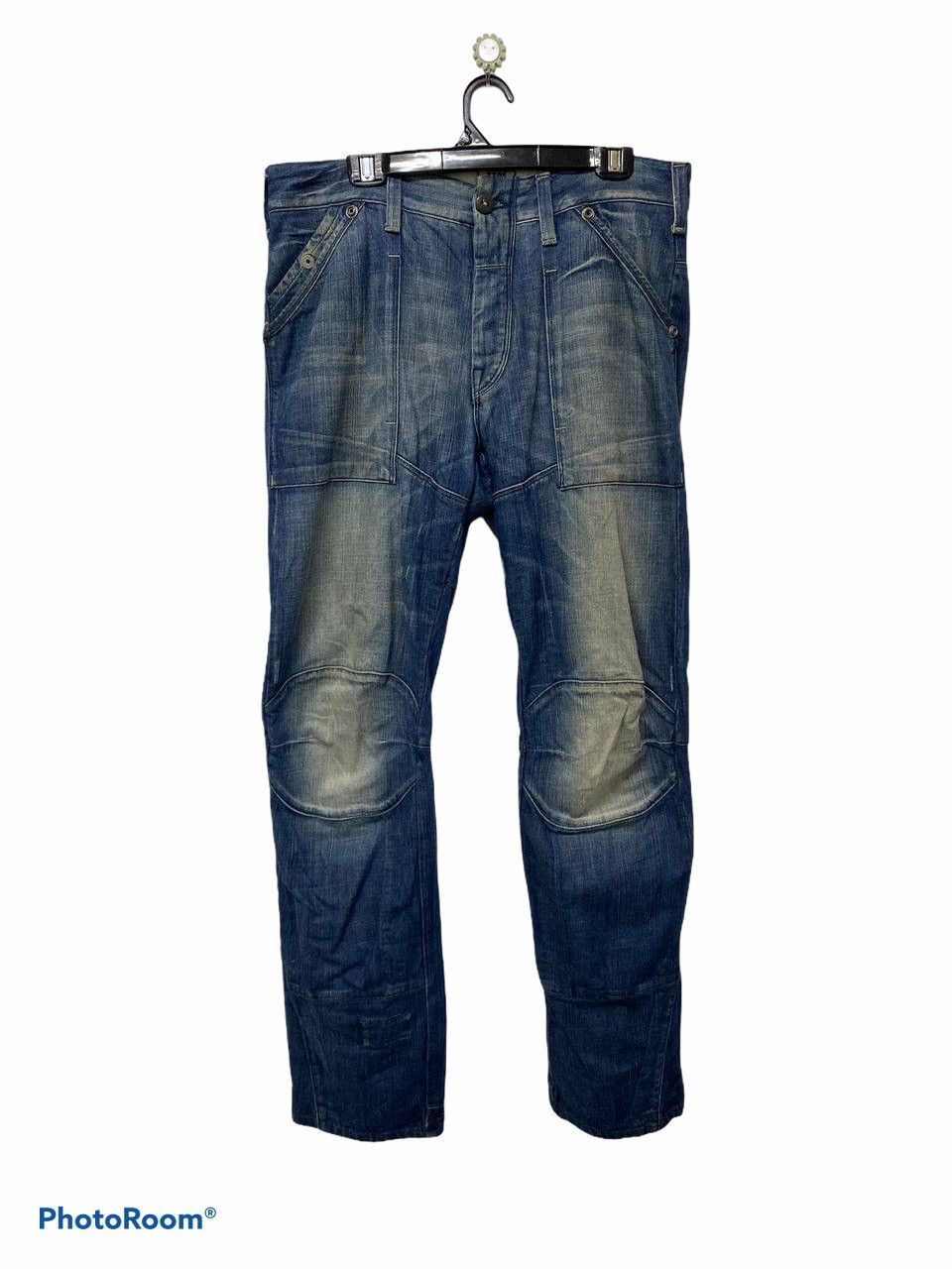 image of Biker Jeans x G Star Raw Jeans With Nice Design in Denim, Men's (Size 36)