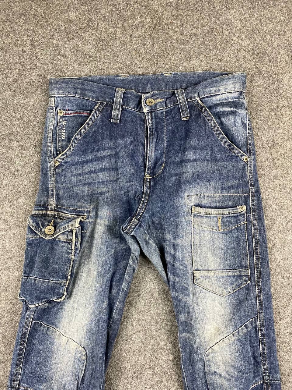 Japanese Brand japanese brands denim cargo pants Size US 31 - 7 Thumbnail