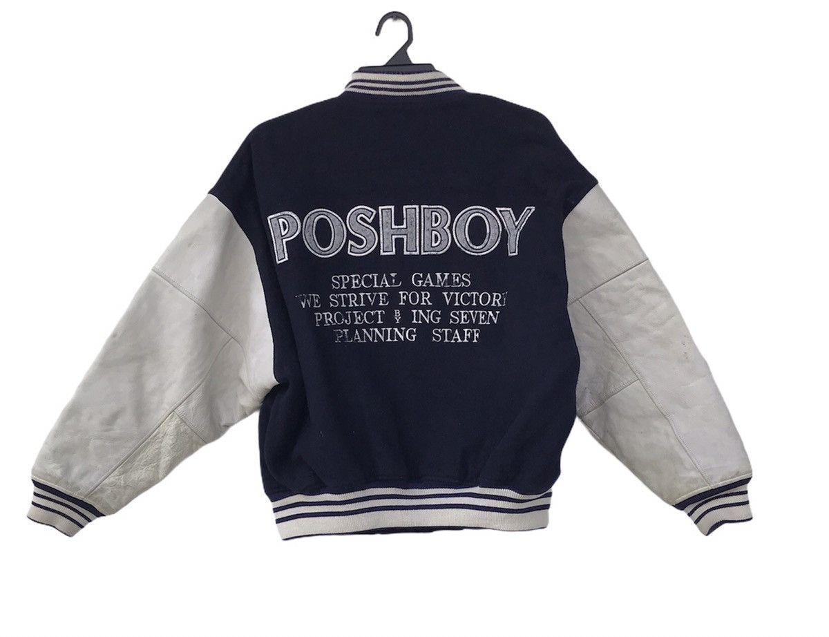 Vintage Vintage Poshboy Varsity Jacket Size XL Size US XL / EU 56 / 4 - 3 Thumbnail