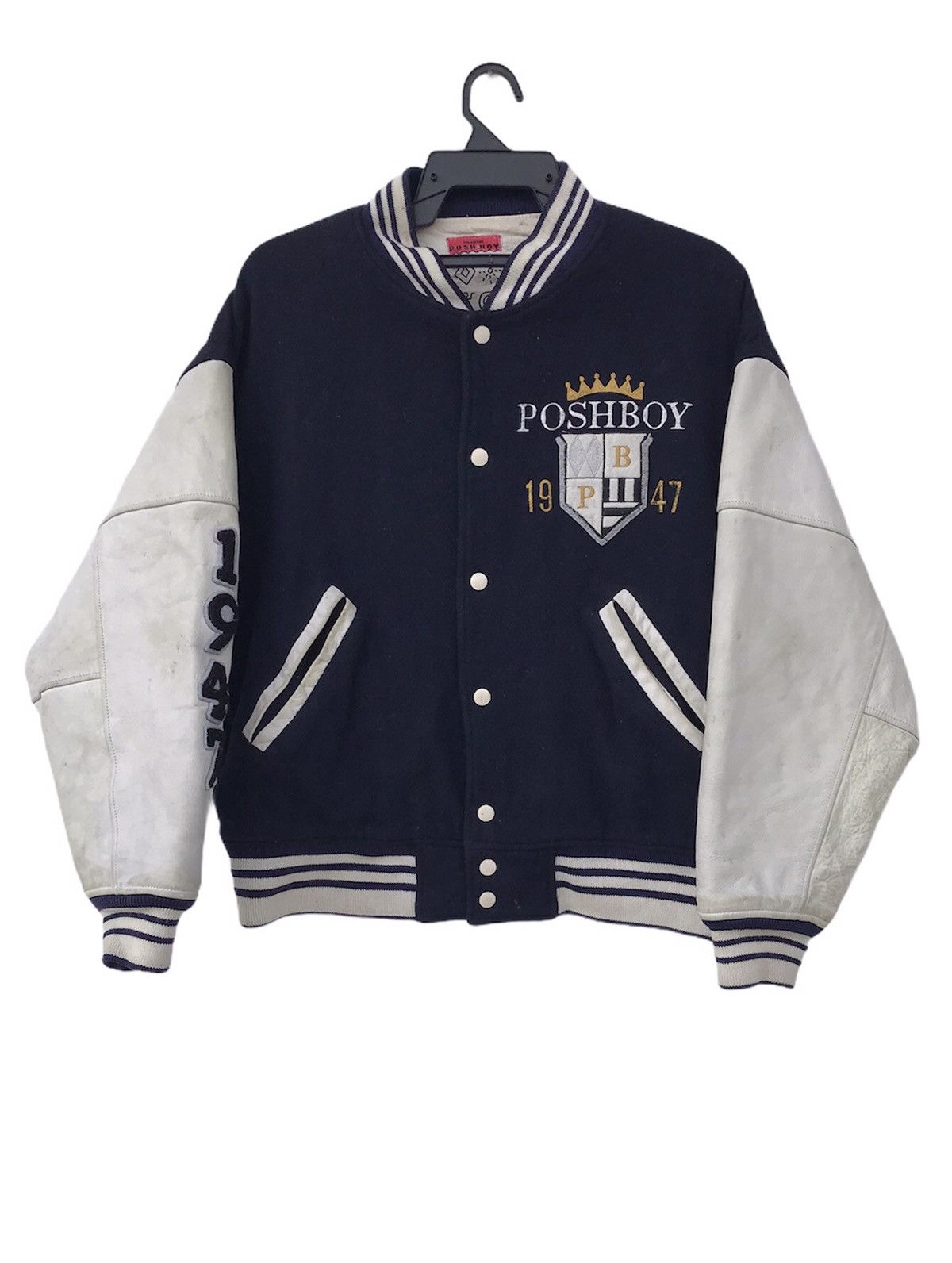 Vintage Vintage Poshboy Varsity Jacket Size XL Size US XL / EU 56 / 4 - 2 Thumbnail
