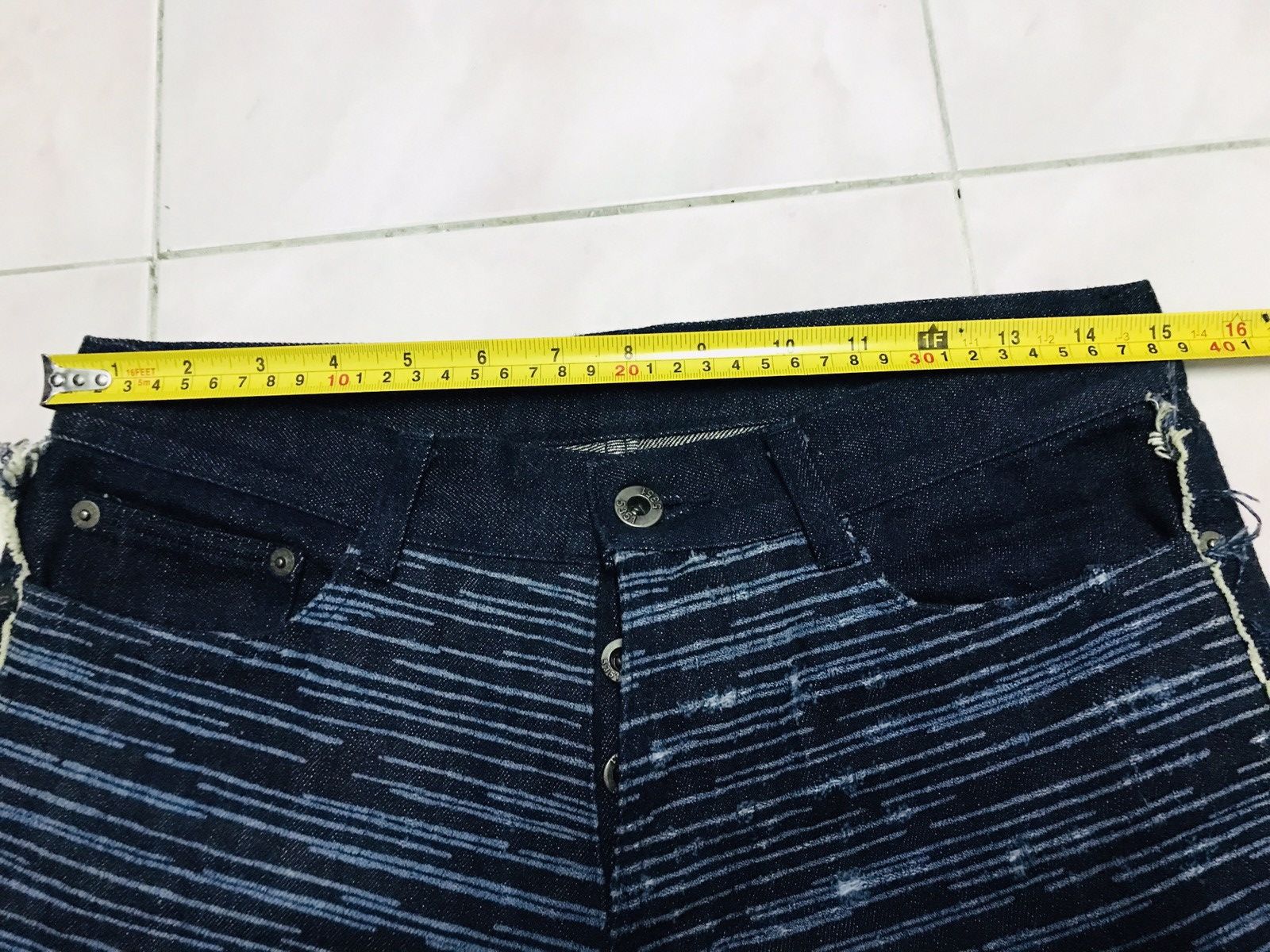 5351 POUR LES HOMMES × Japanese Brand 5351 Pour Les Hommes striped Denim Size 30" / US 8 / IT 44 - 10 Thumbnail