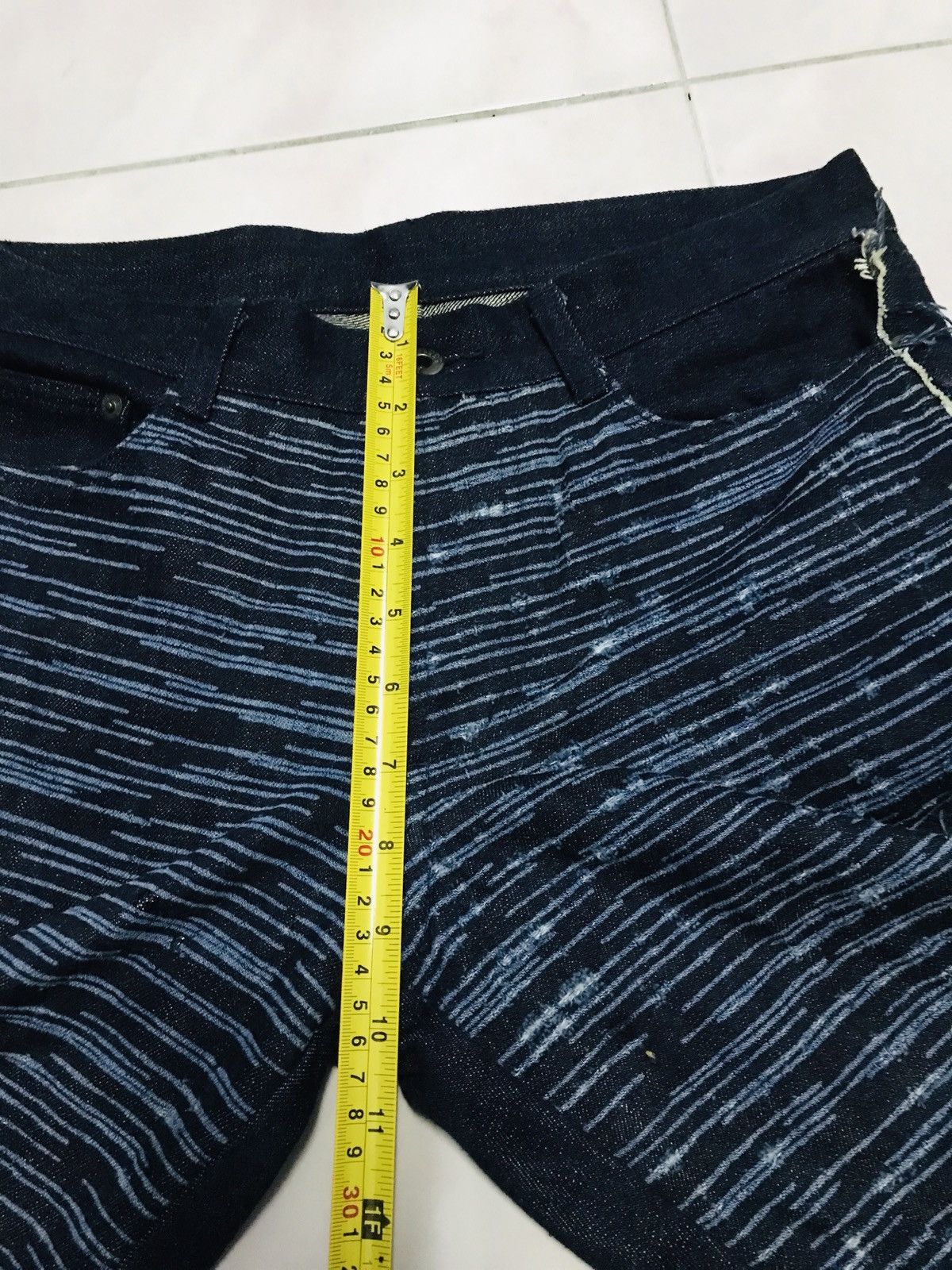 5351 POUR LES HOMMES × Japanese Brand 5351 Pour Les Hommes striped Denim Size 30" / US 8 / IT 44 - 16 Thumbnail