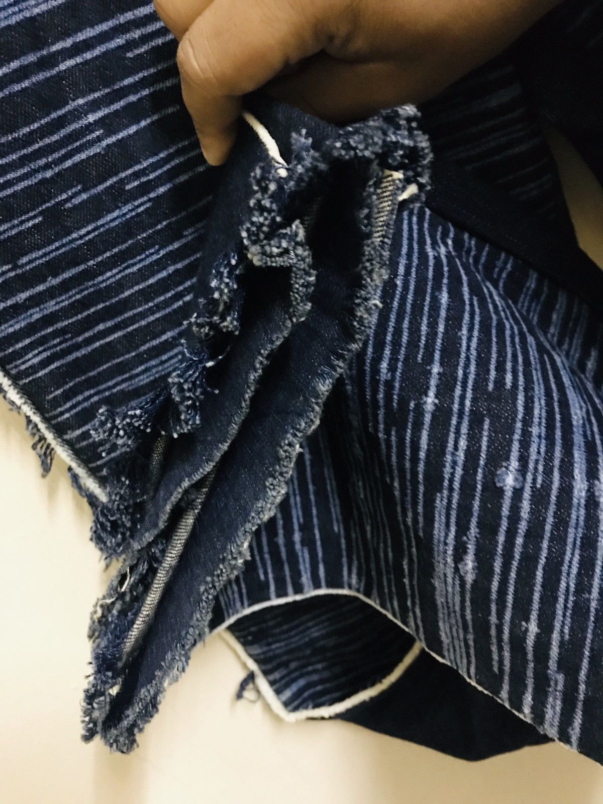 5351 POUR LES HOMMES × Japanese Brand 5351 Pour Les Hommes striped Denim Size 30" / US 8 / IT 44 - 5 Thumbnail