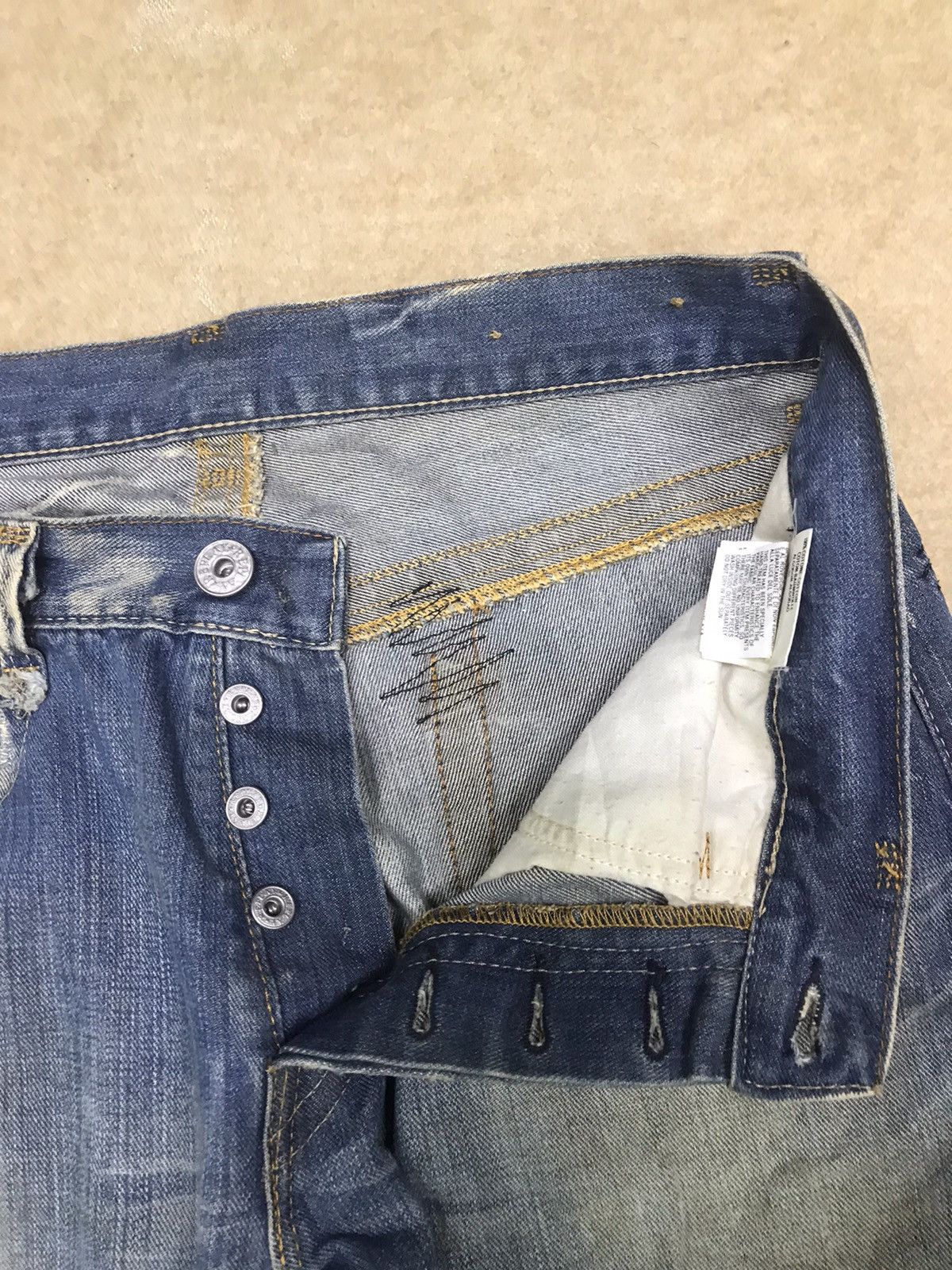 Replay Vintage Reply Denim Jeans Size 34x33 Size US 34 / EU 50 - 6 Thumbnail