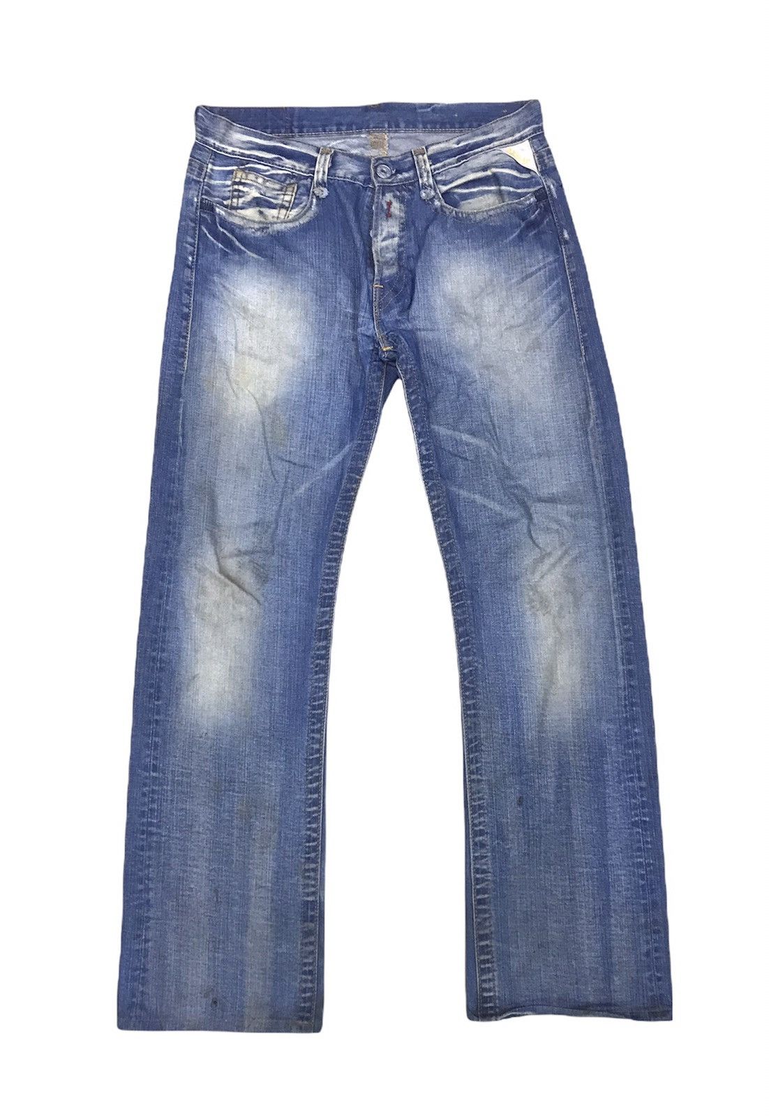 image of Distressed Denim x Replay Vintage Reply Denim Jeans Size 34X33 in Blue, Men's