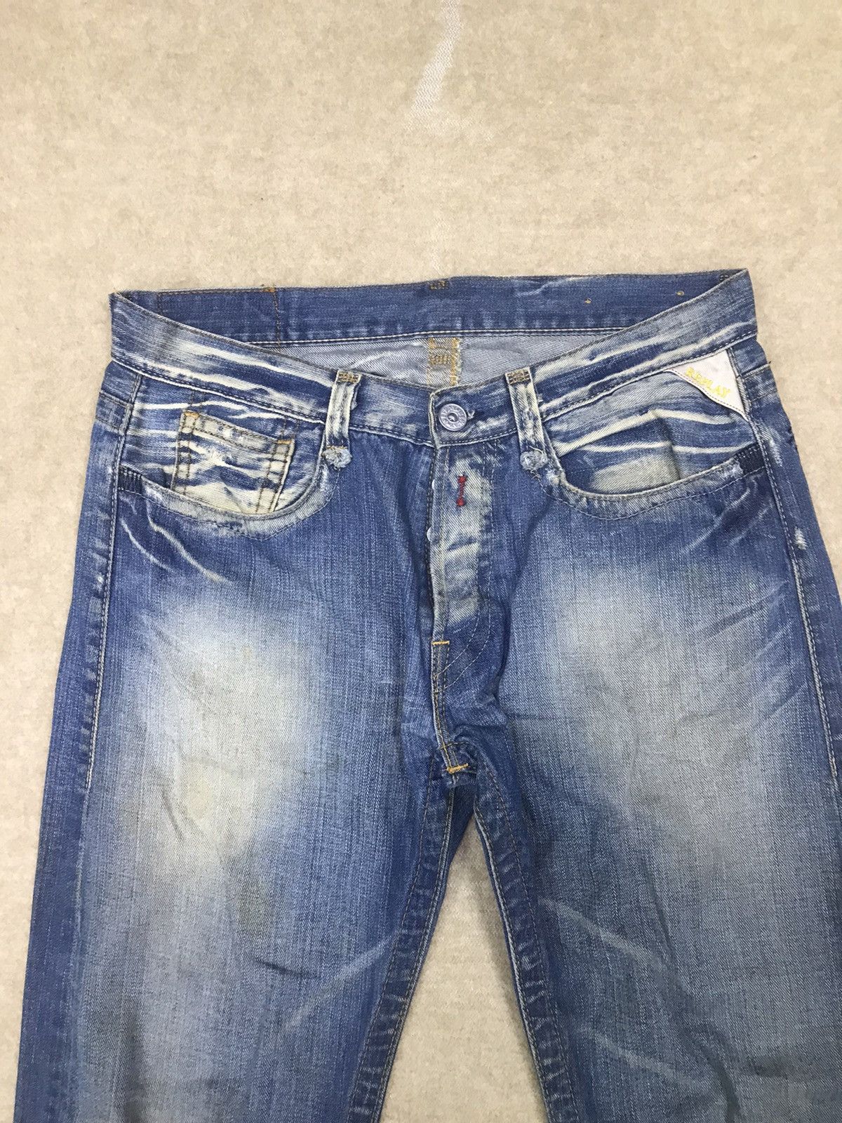 Replay Vintage Reply Denim Jeans Size 34x33 Size US 34 / EU 50 - 4 Thumbnail