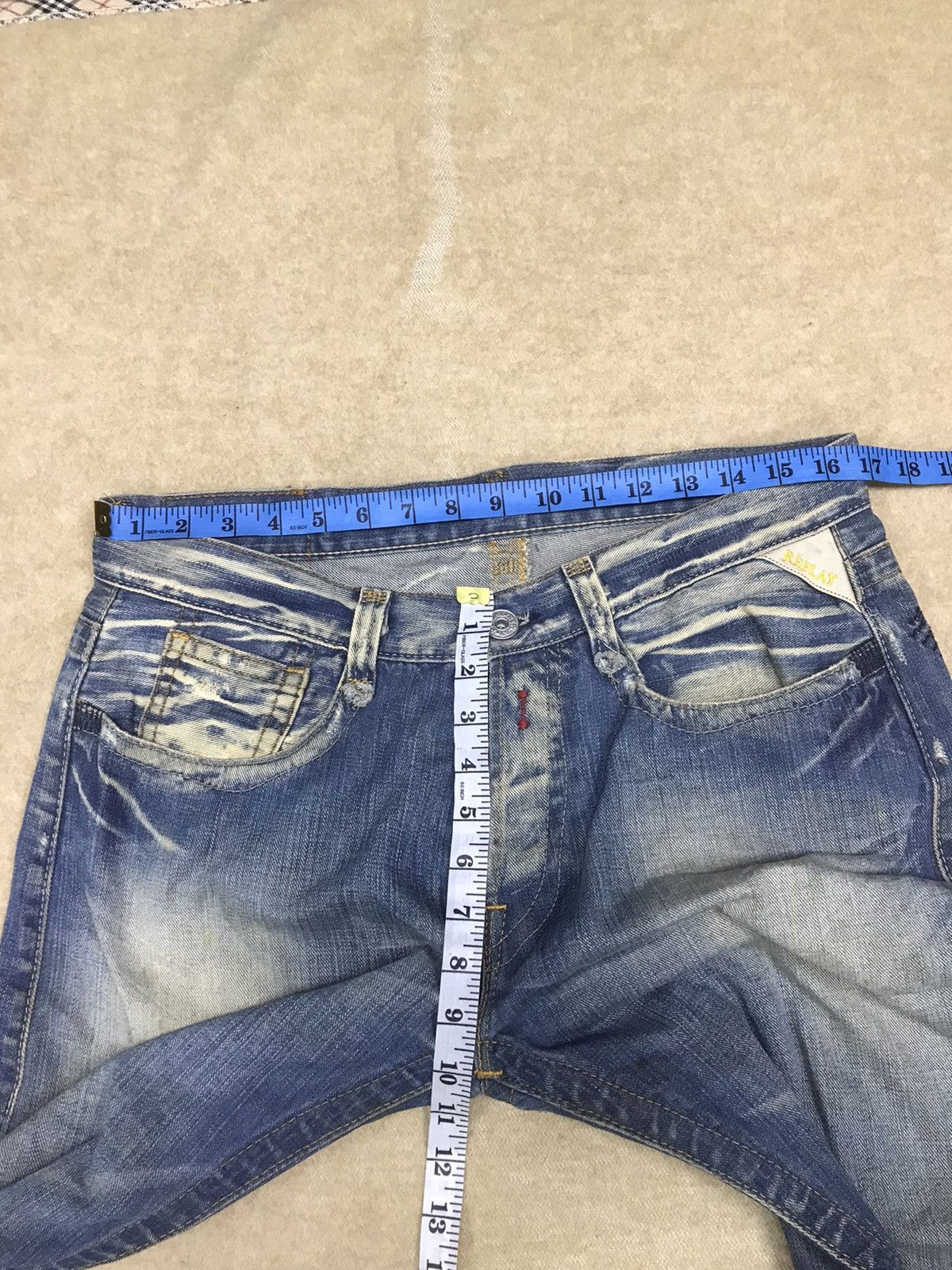 Replay Vintage Reply Denim Jeans Size 34x33 Size US 34 / EU 50 - 11 Thumbnail