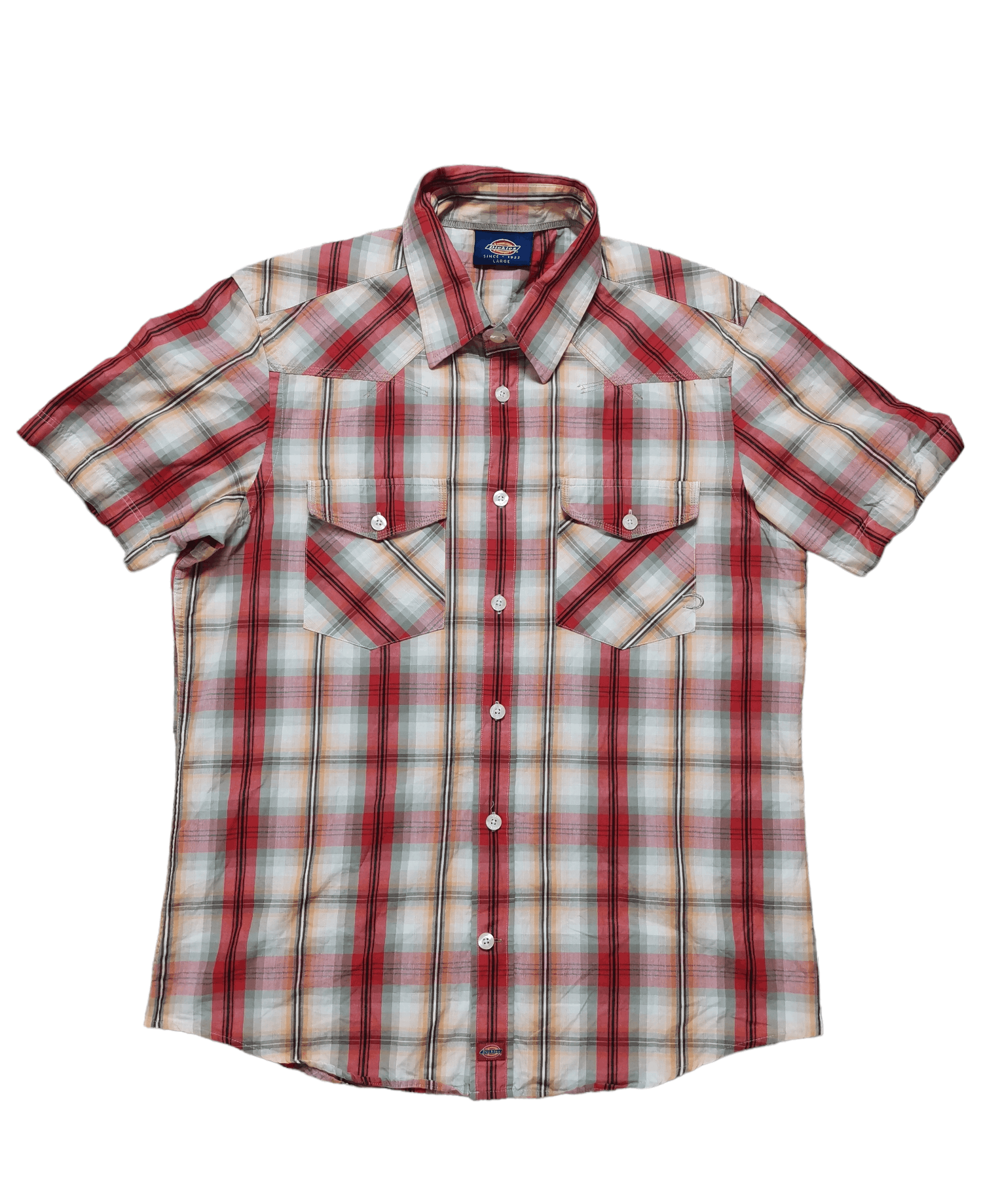 Vintage Dickies button-up shirt with short sleeves | Grailed