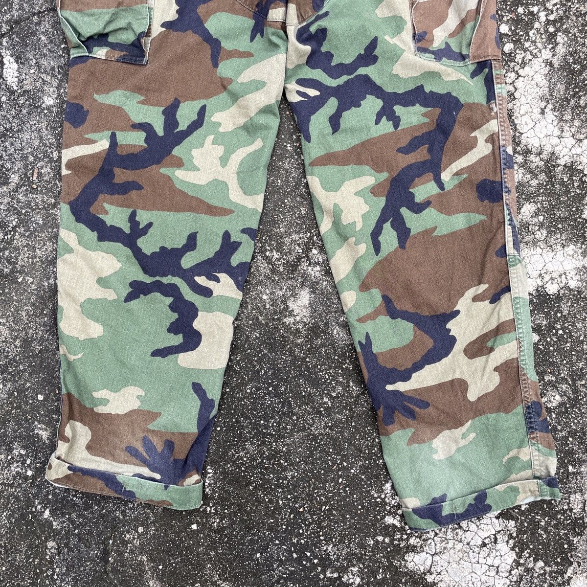 Vintage Vintage Military Army Distressed Cargo Pants Size US 37 - 9 Thumbnail