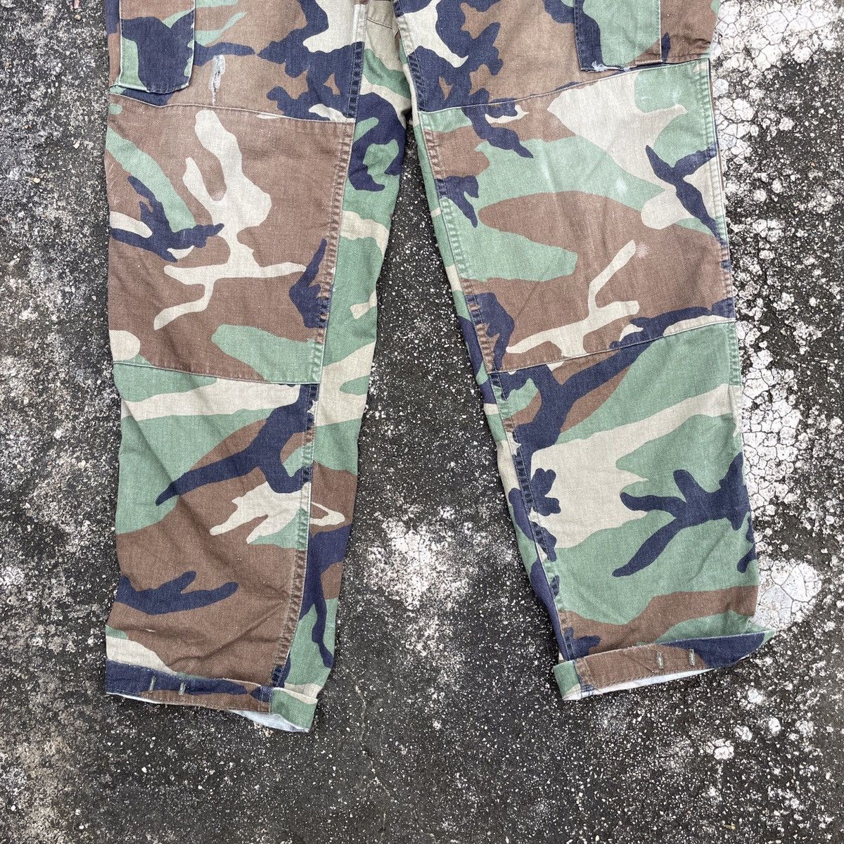Vintage Vintage Military Army Distressed Cargo Pants Size US 37 - 4 Thumbnail