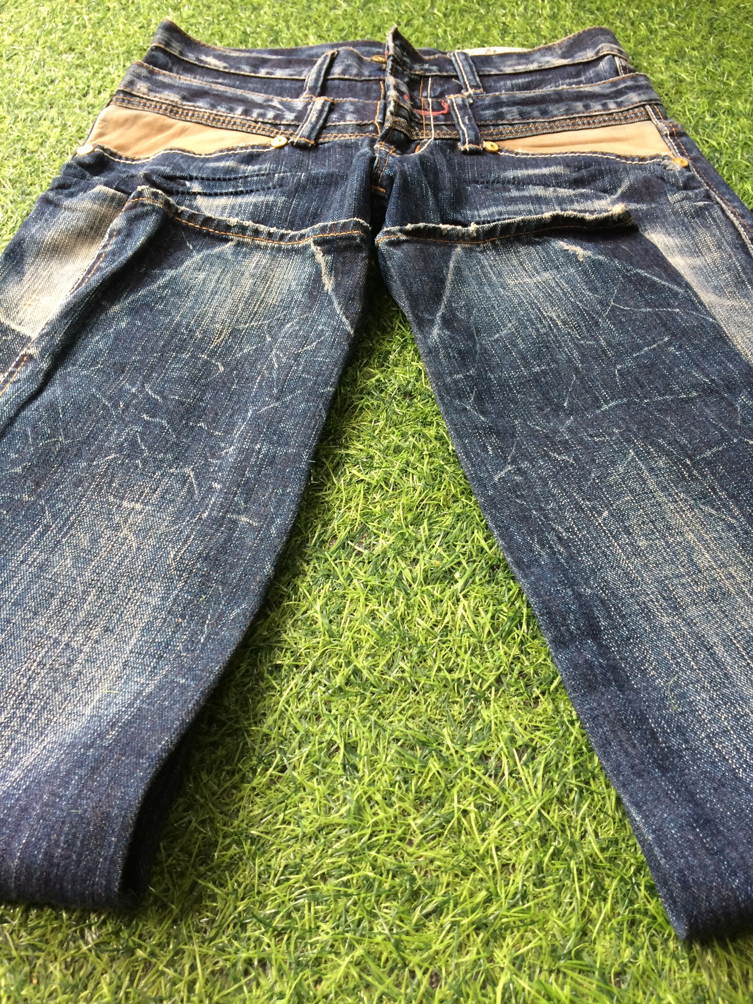 Japanese Brand Japanese Double Waist Punk Bondage Goth Jeans #D-282 Size 27" / US 4 / IT 40 - 5 Thumbnail