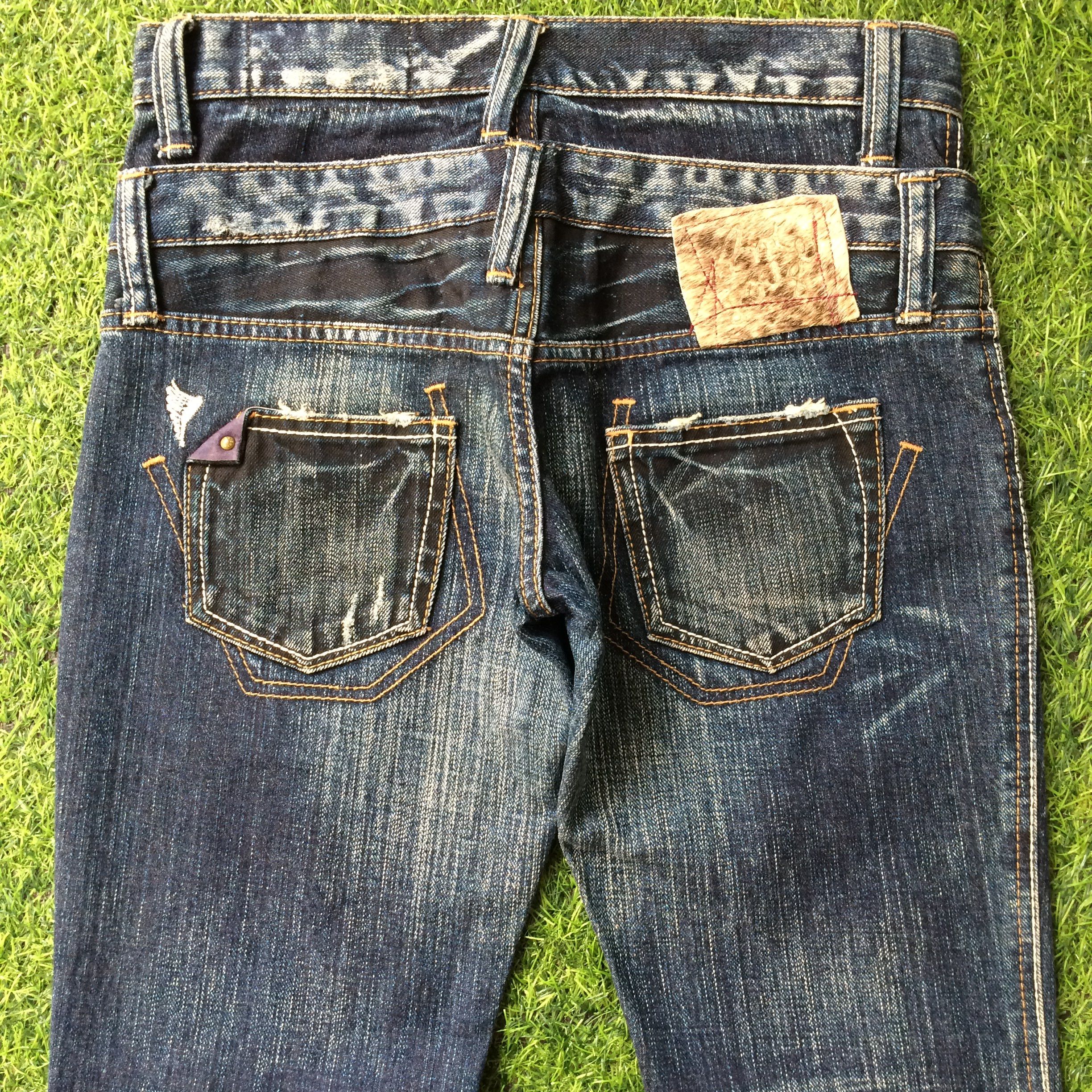 Japanese Brand Japanese Double Waist Punk Bondage Goth Jeans #D-282 Size 27" / US 4 / IT 40 - 3 Thumbnail