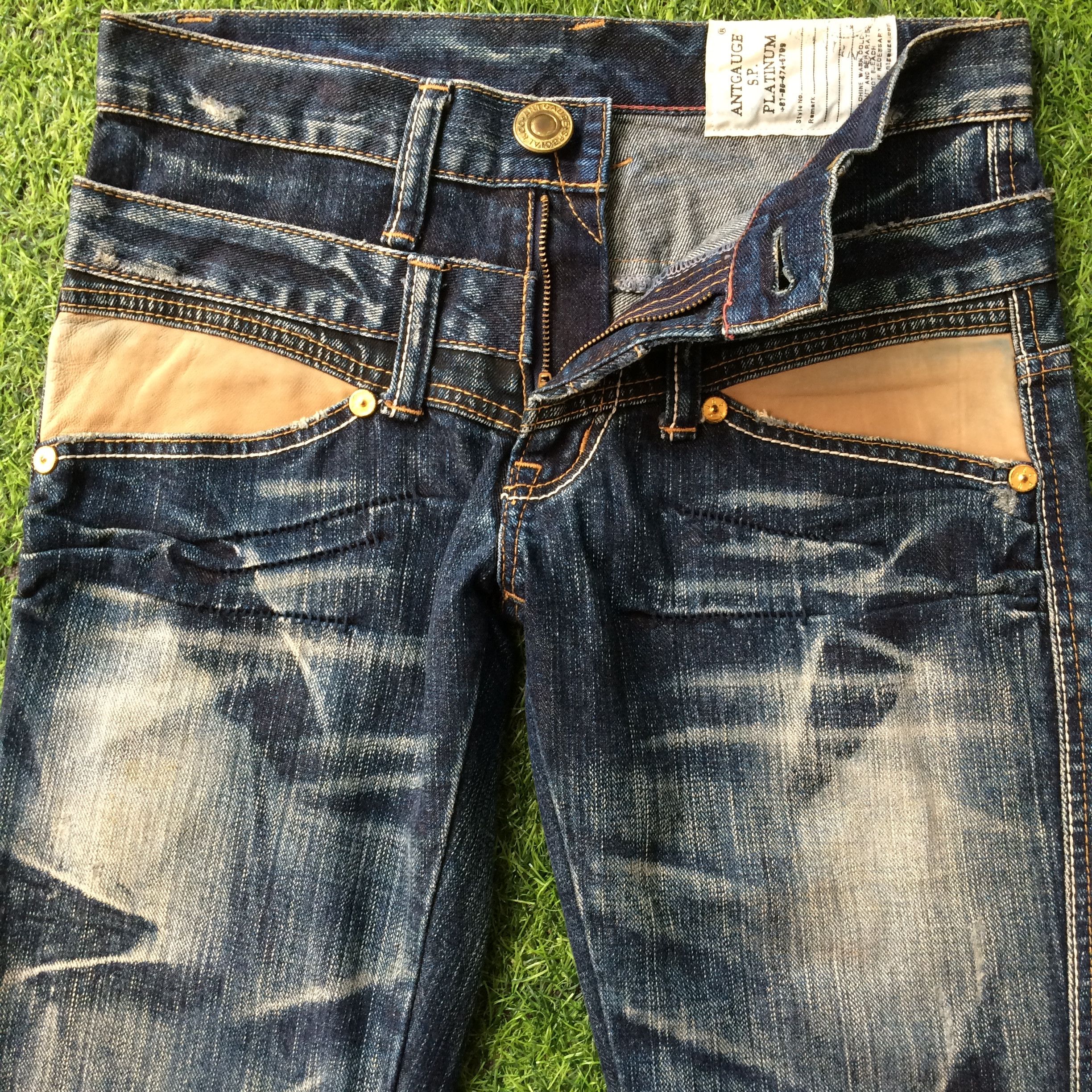 Japanese Brand Japanese Double Waist Punk Bondage Goth Jeans #D-282 Size 27" / US 4 / IT 40 - 4 Thumbnail