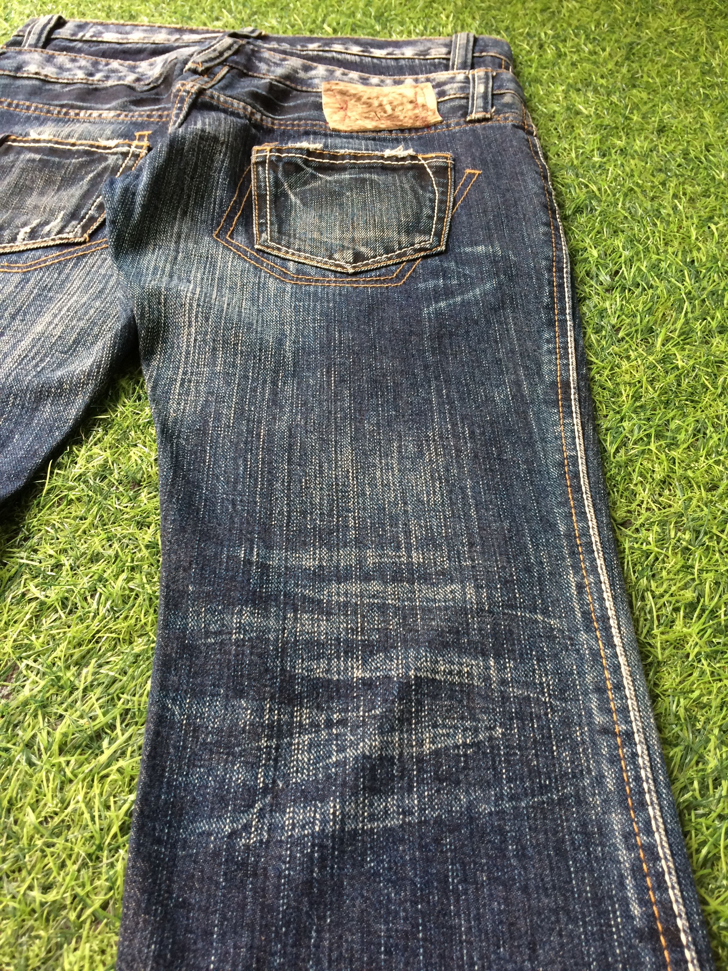 Japanese Brand Japanese Double Waist Punk Bondage Goth Jeans #D-282 Size 27" / US 4 / IT 40 - 7 Thumbnail