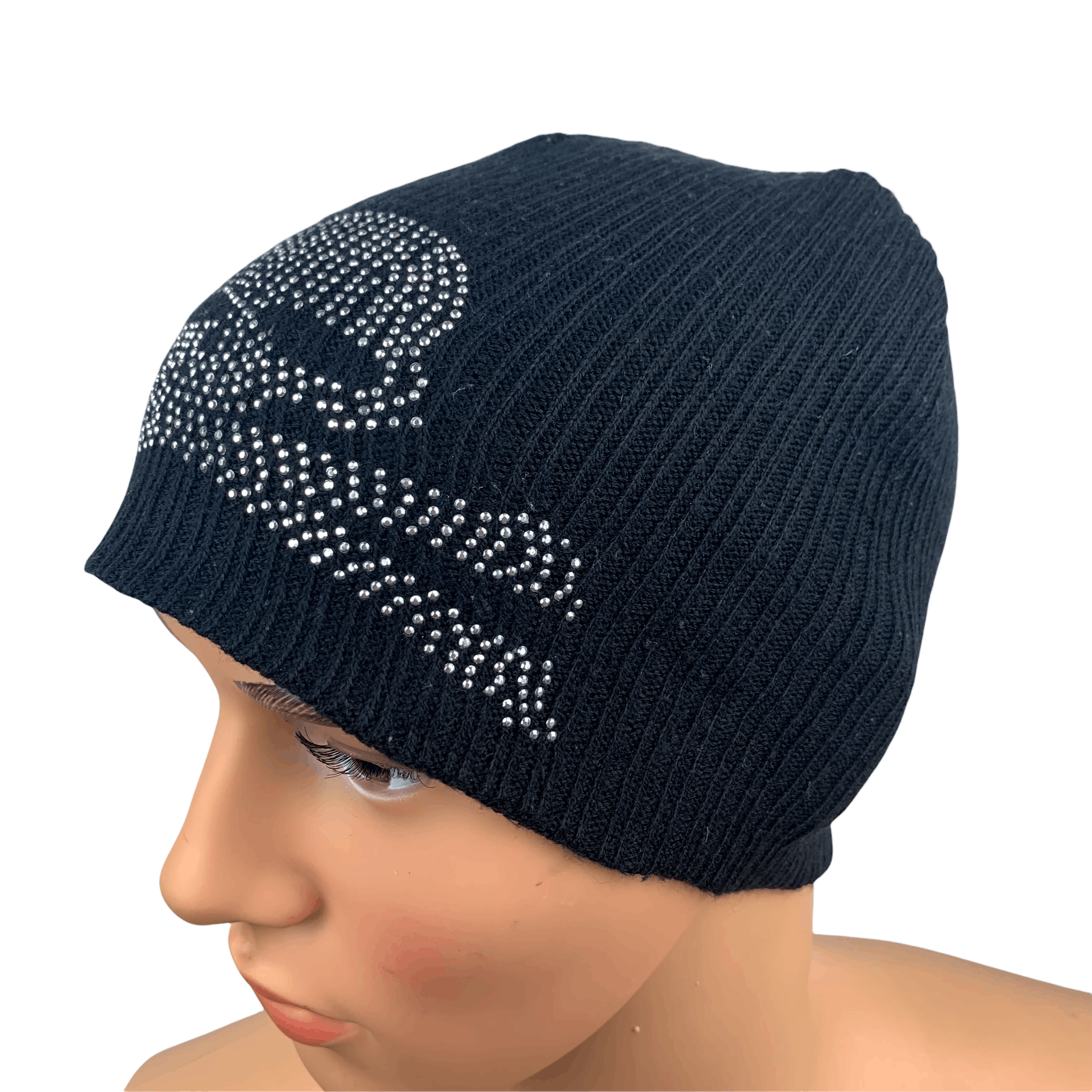 Japanese Brand Cross Bone Skull Big Logo Beanie #137-F Size ONE SIZE - 2 Thumbnail