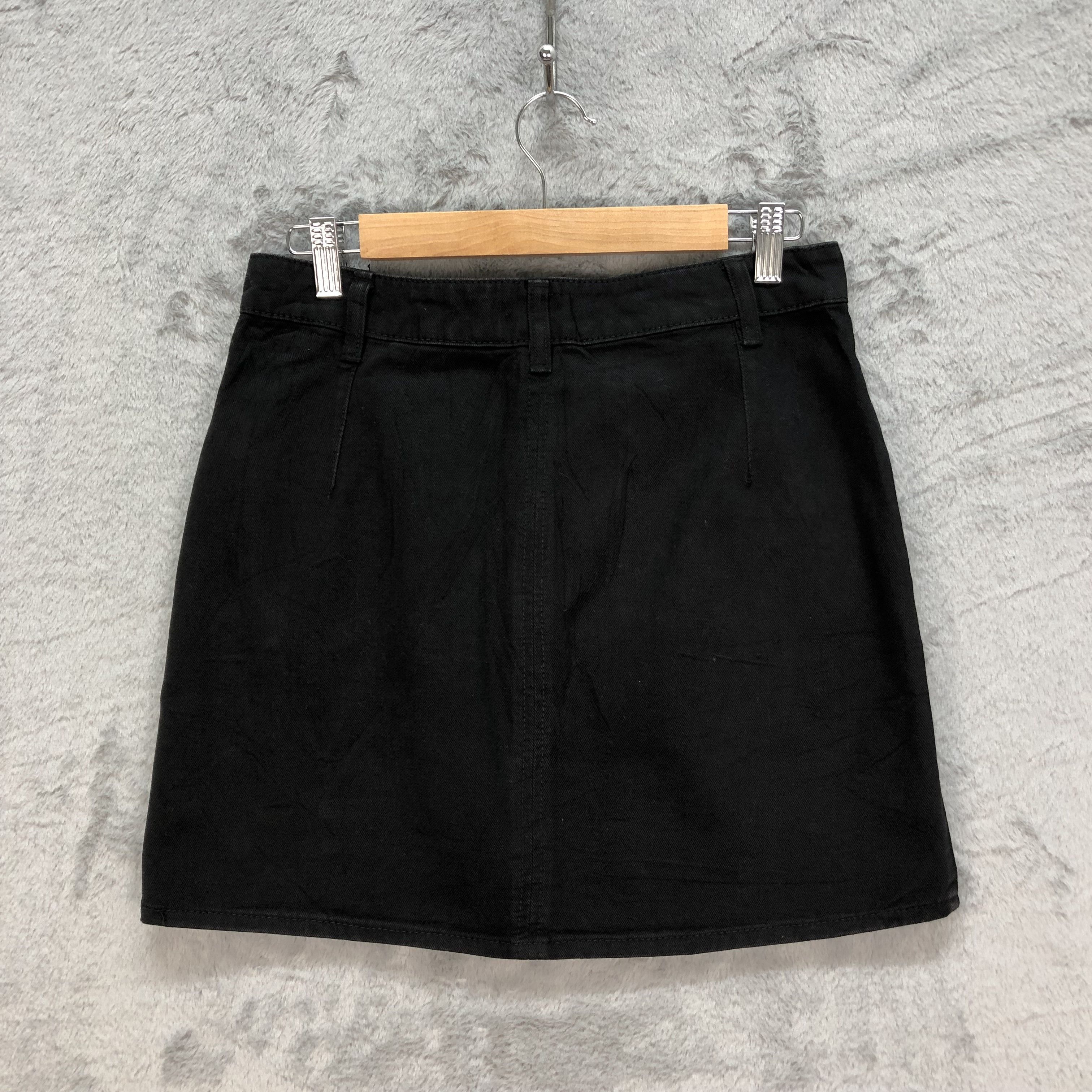 Japanese Brand STRADIVARIUS EMBROIDERY FLORAL DENIM SKIRTS #6073-216 Size 29" - 10 Thumbnail