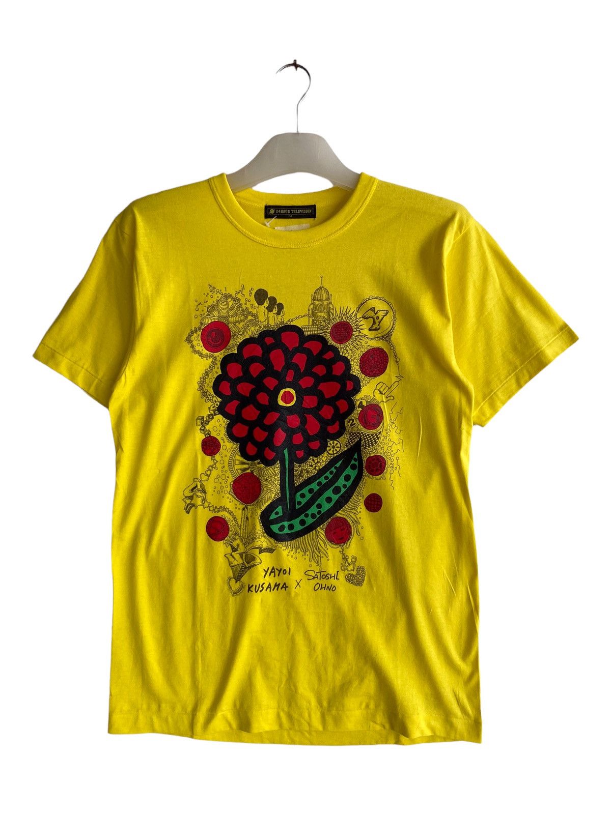 image of Yayoi Kusama X 24 Hours Tv Japan in Yellow, Men's (Size Medium)