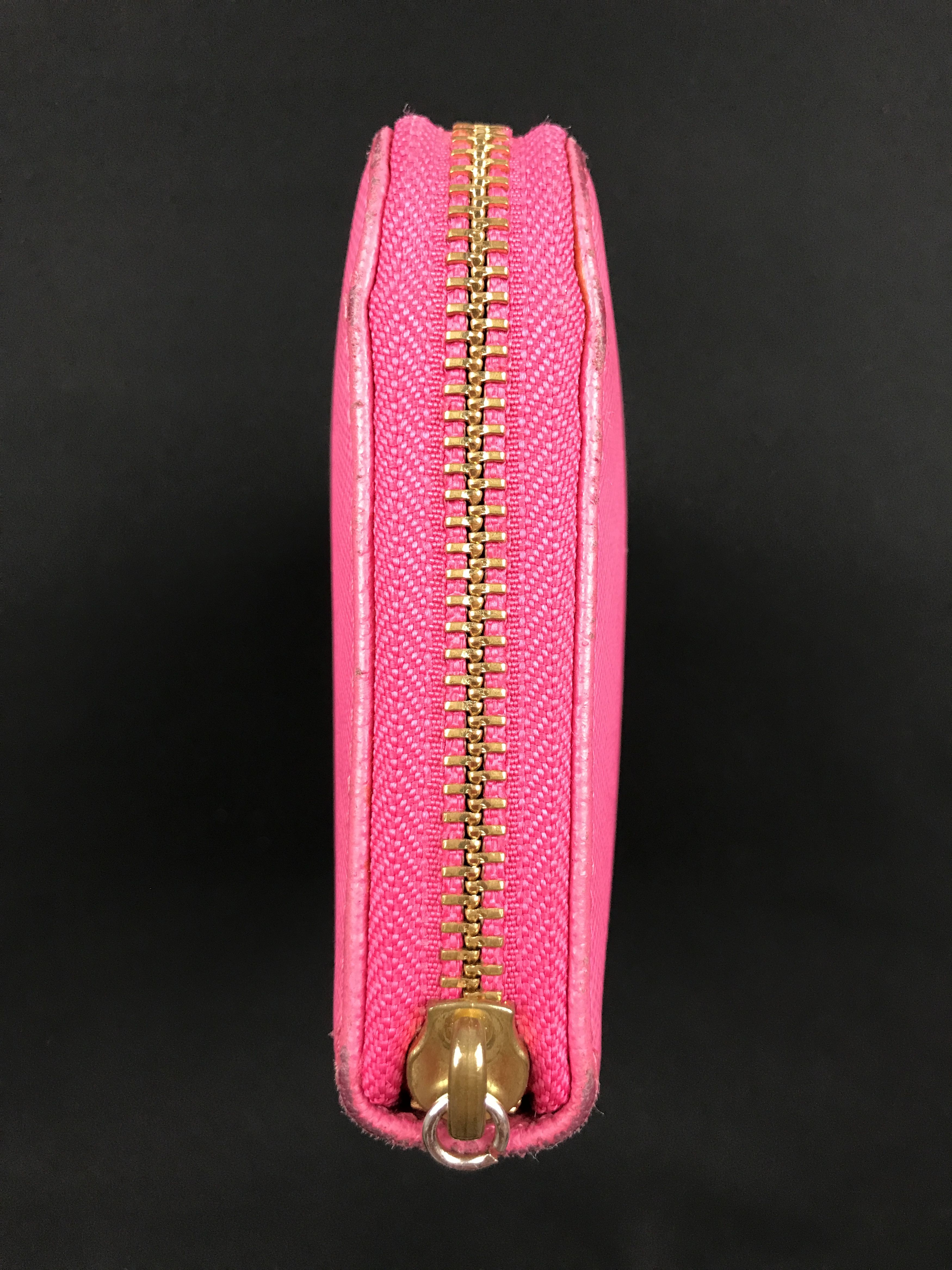 Designer × Tory Burch × Vintage Tory Burch Audra Reva Gold Logo Zip Around Long Wallet Size ONE SIZE - 4 Thumbnail