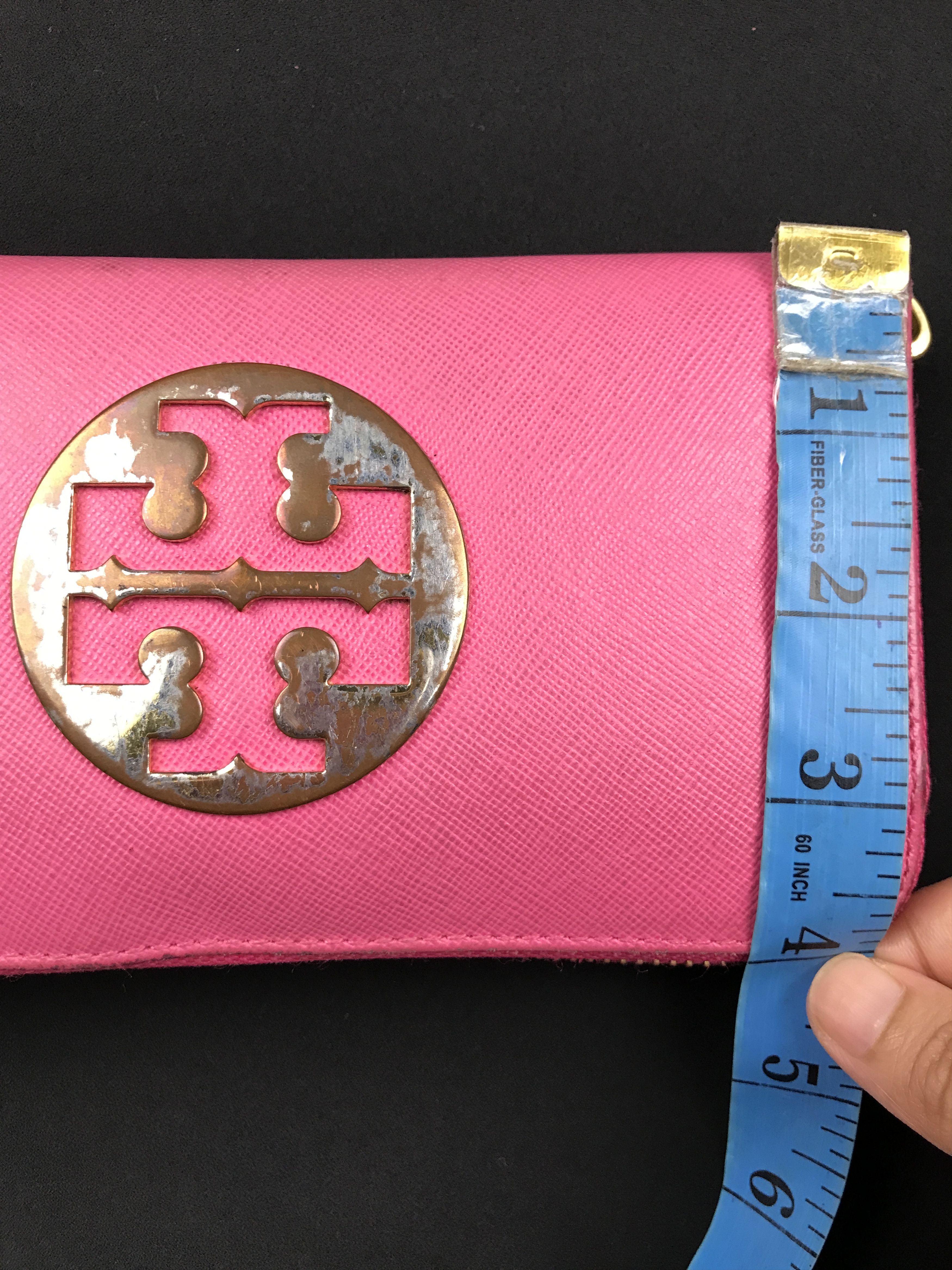 Designer × Tory Burch × Vintage Tory Burch Audra Reva Gold Logo Zip Around Long Wallet Size ONE SIZE - 7 Thumbnail
