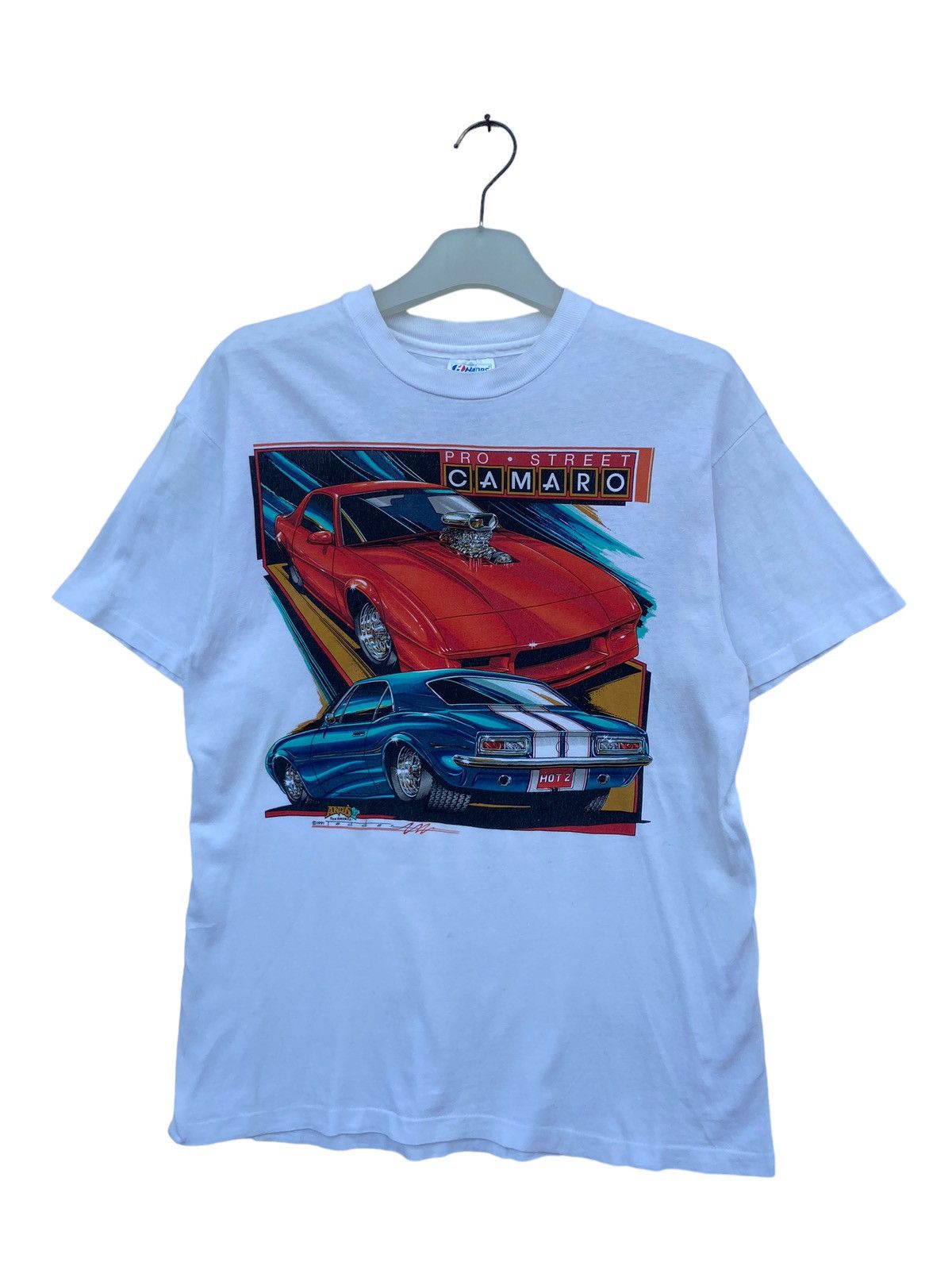 Vintage Vintage 90s Hanes Pro Street Camoro Car 1991 Size US M / EU 48-50 / 2 - 1 Thumbnail