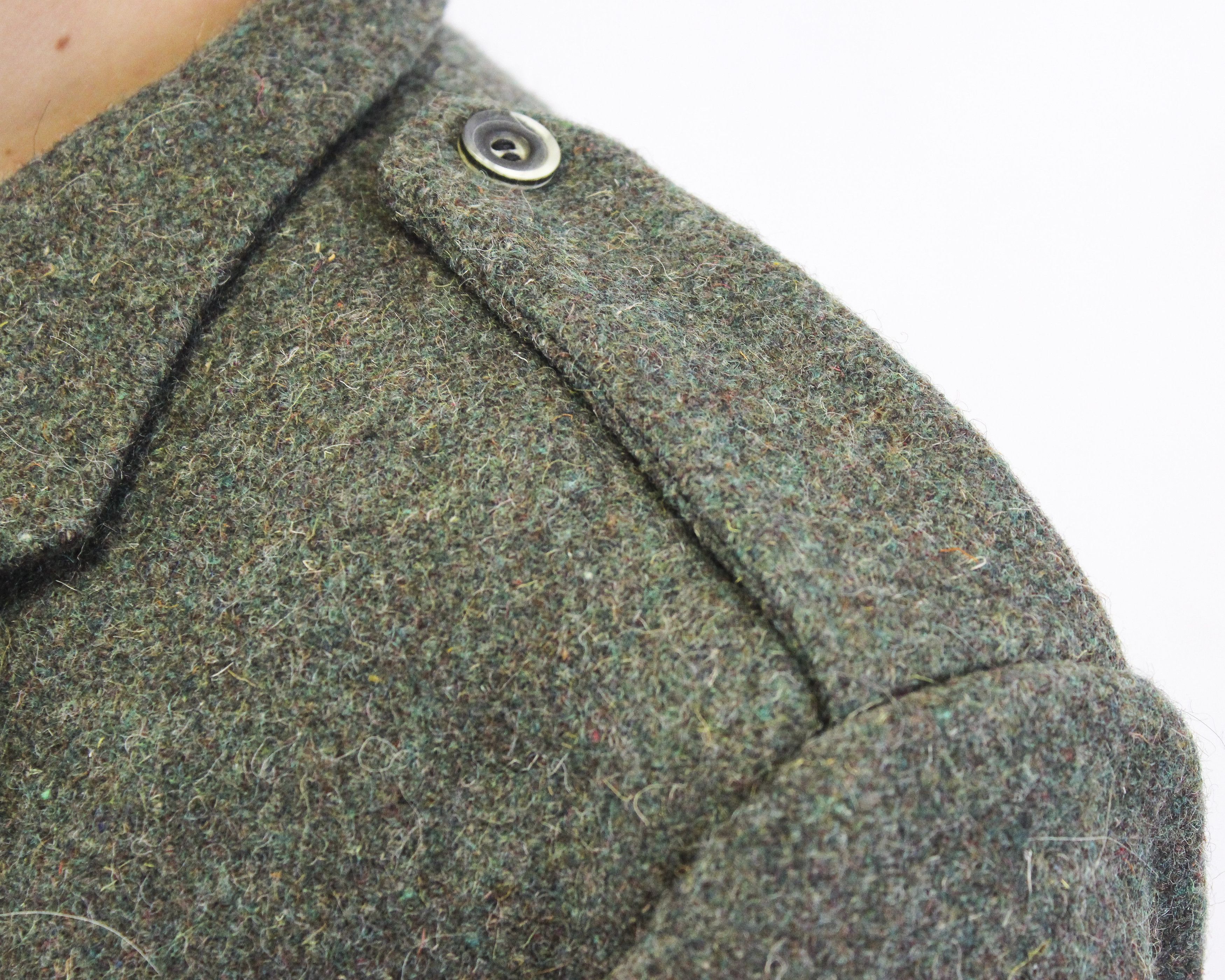 Bespoken × Designer × Vintage Bespoke LAFLECHE BROS US 40S Tweed Jacket Wool Blazer S Coat Size 40S - 4 Thumbnail