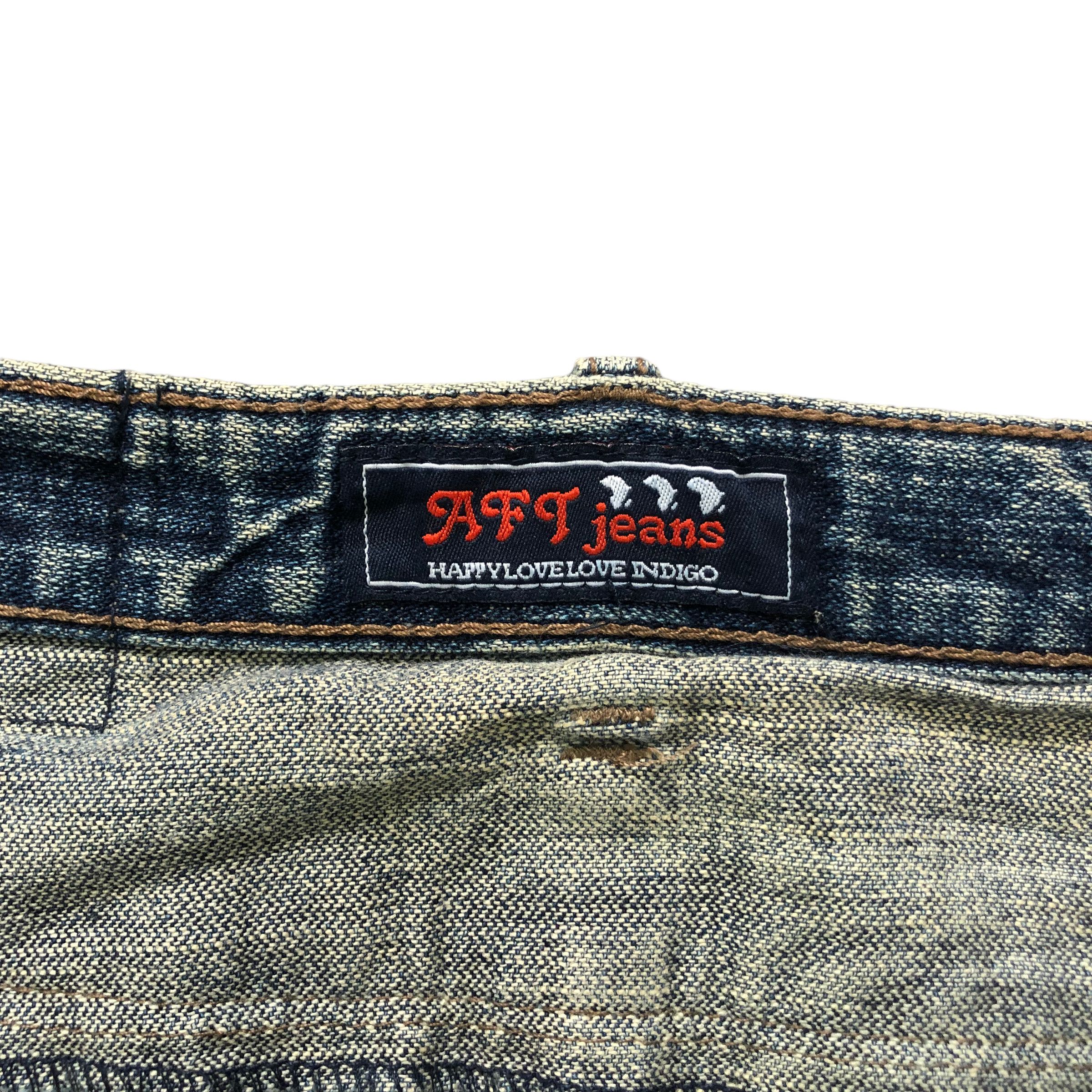 Vintage TRASHED🔥 AFRICA TARO DOUBLE WAIST DISTRESS DENIM #6138-220 Size US 32 / EU 48 - 10 Thumbnail