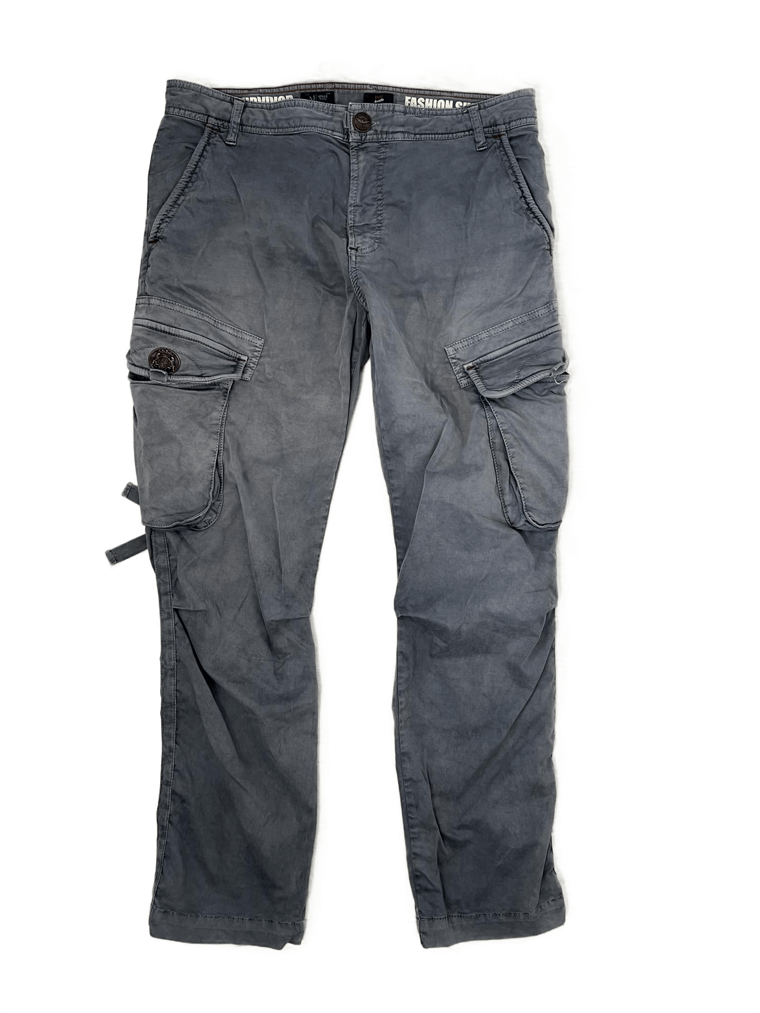 Distressed Denim Distressed Armani Jeans Multipocket Cargo Pants | Grailed