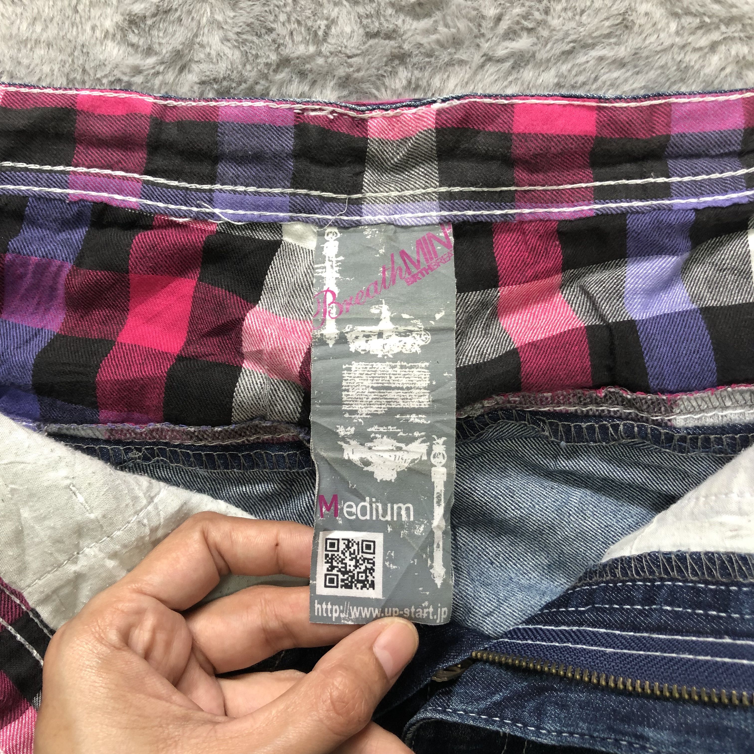Japanese Brand BREATH MINT DOUBLE WAIST SKINNY DENIM PANTS #6246-220 Size US 32 / EU 48 - 10 Thumbnail