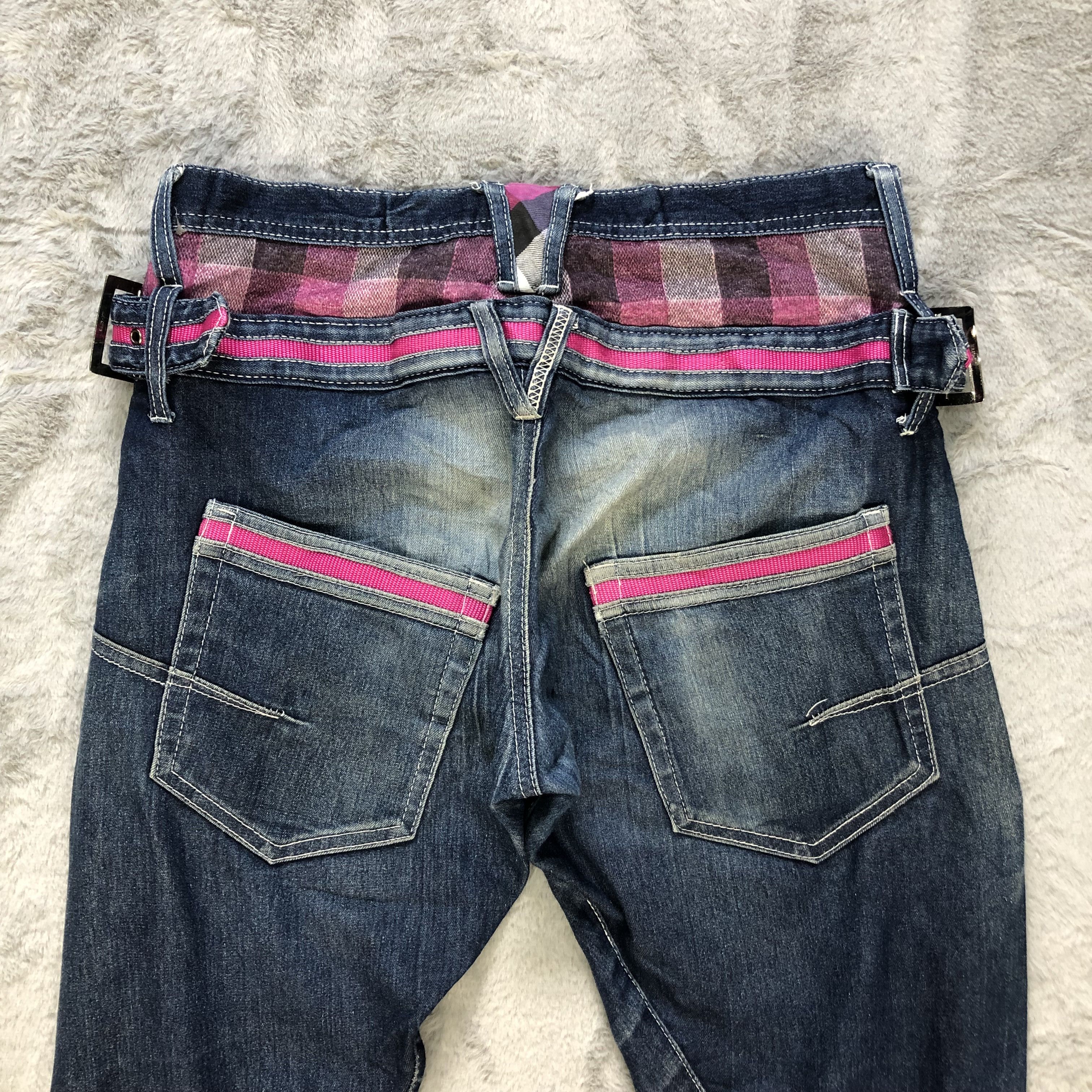 Japanese Brand BREATH MINT DOUBLE WAIST SKINNY DENIM PANTS #6246-220 Size US 32 / EU 48 - 14 Thumbnail