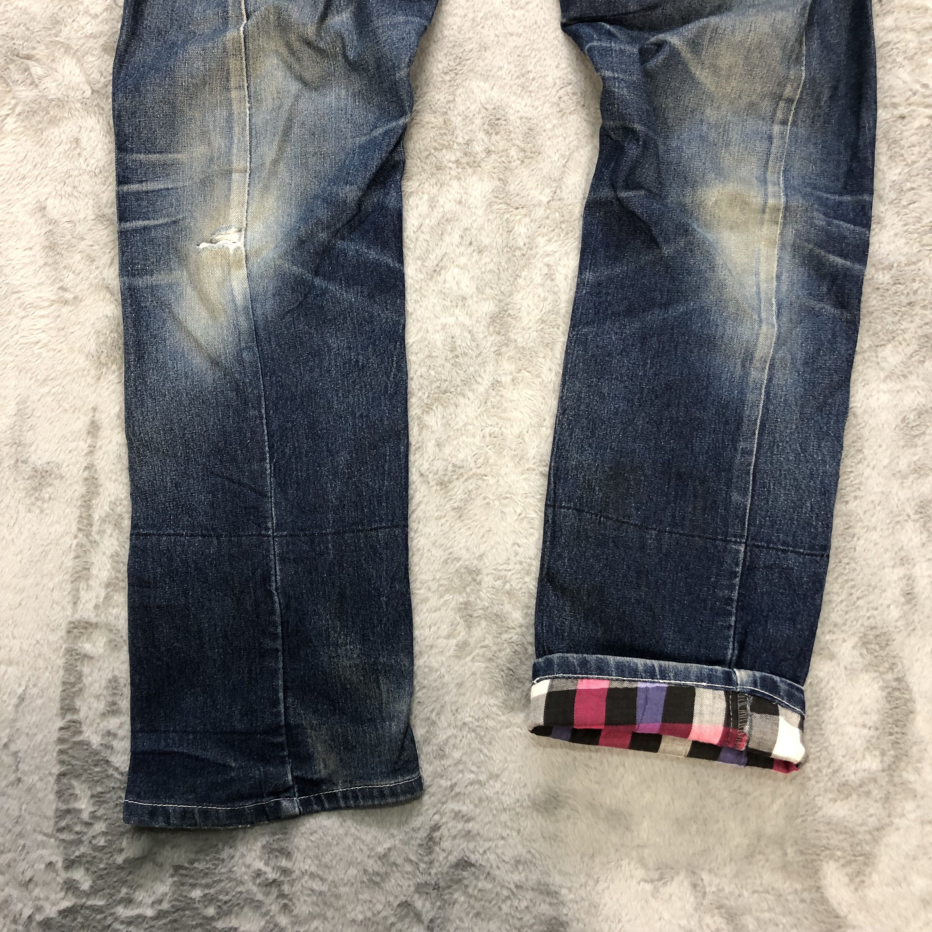 Japanese Brand BREATH MINT DOUBLE WAIST SKINNY DENIM PANTS #6246-220 Size US 32 / EU 48 - 9 Thumbnail