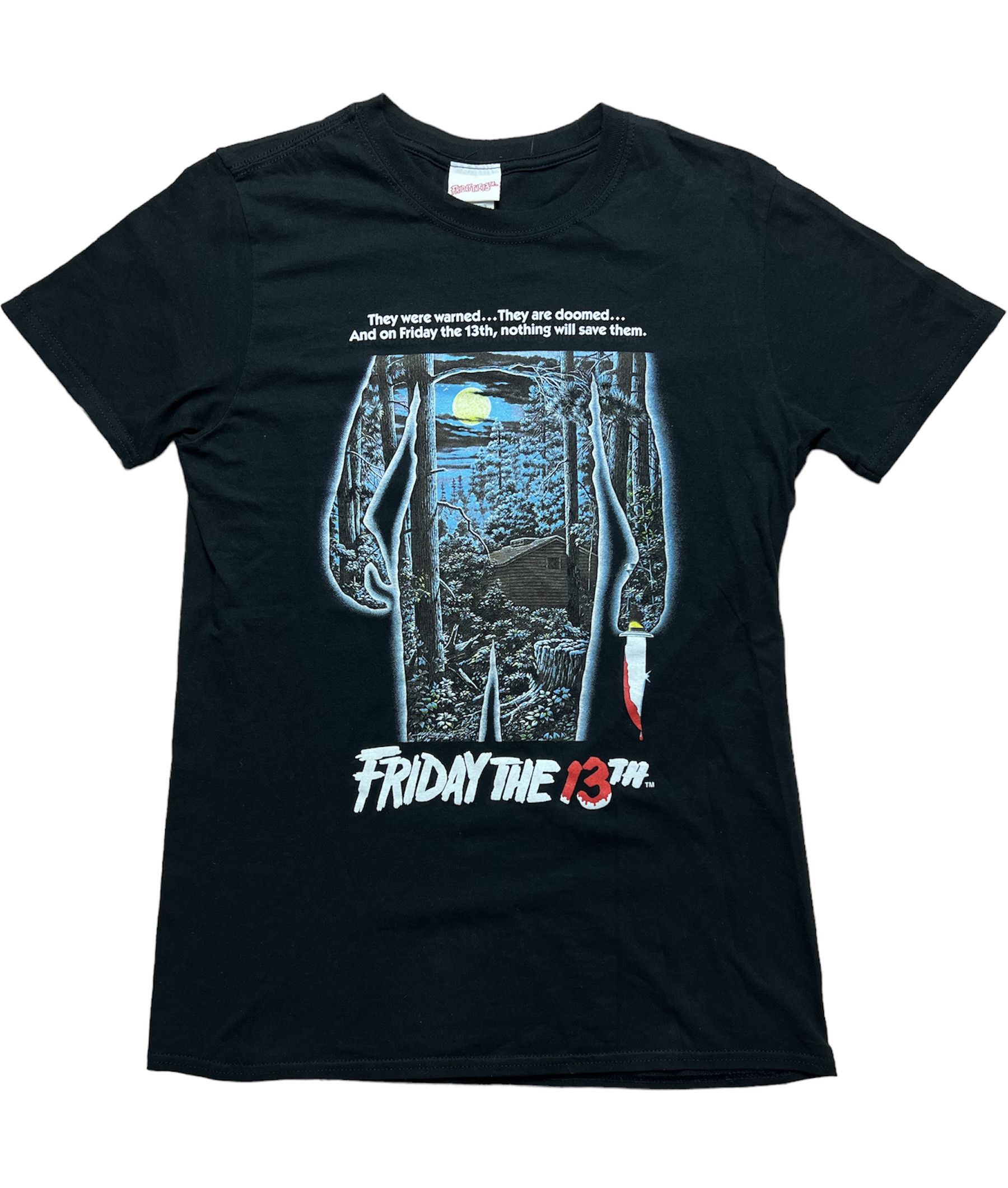 T-shirt Promotionnel Rare Friday The 13th (Vendredi 13) - Marque Anvil, Taille S, Occasion TB