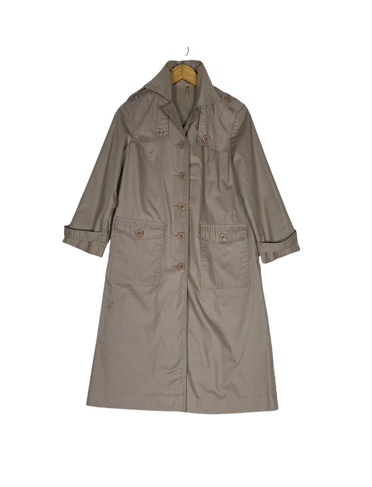 image of Archival Clothing x Camel Vintage Camel Long Coat Trench Coat in Beige, Men's (Size Small)