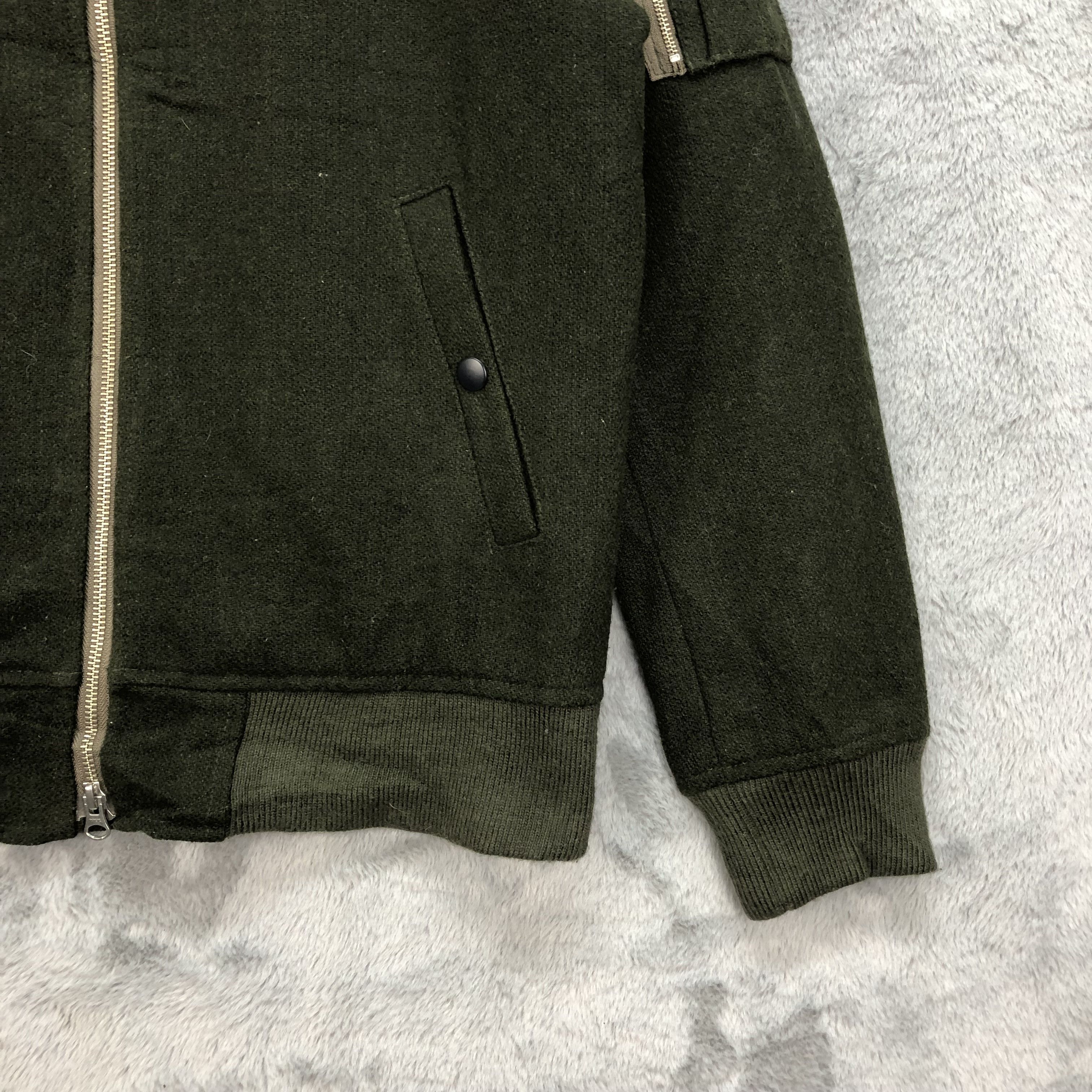HARE HARE Olive Wool Bomber Jacket #4907-27 Size US M / EU 48-50 / 2 - 5 Thumbnail