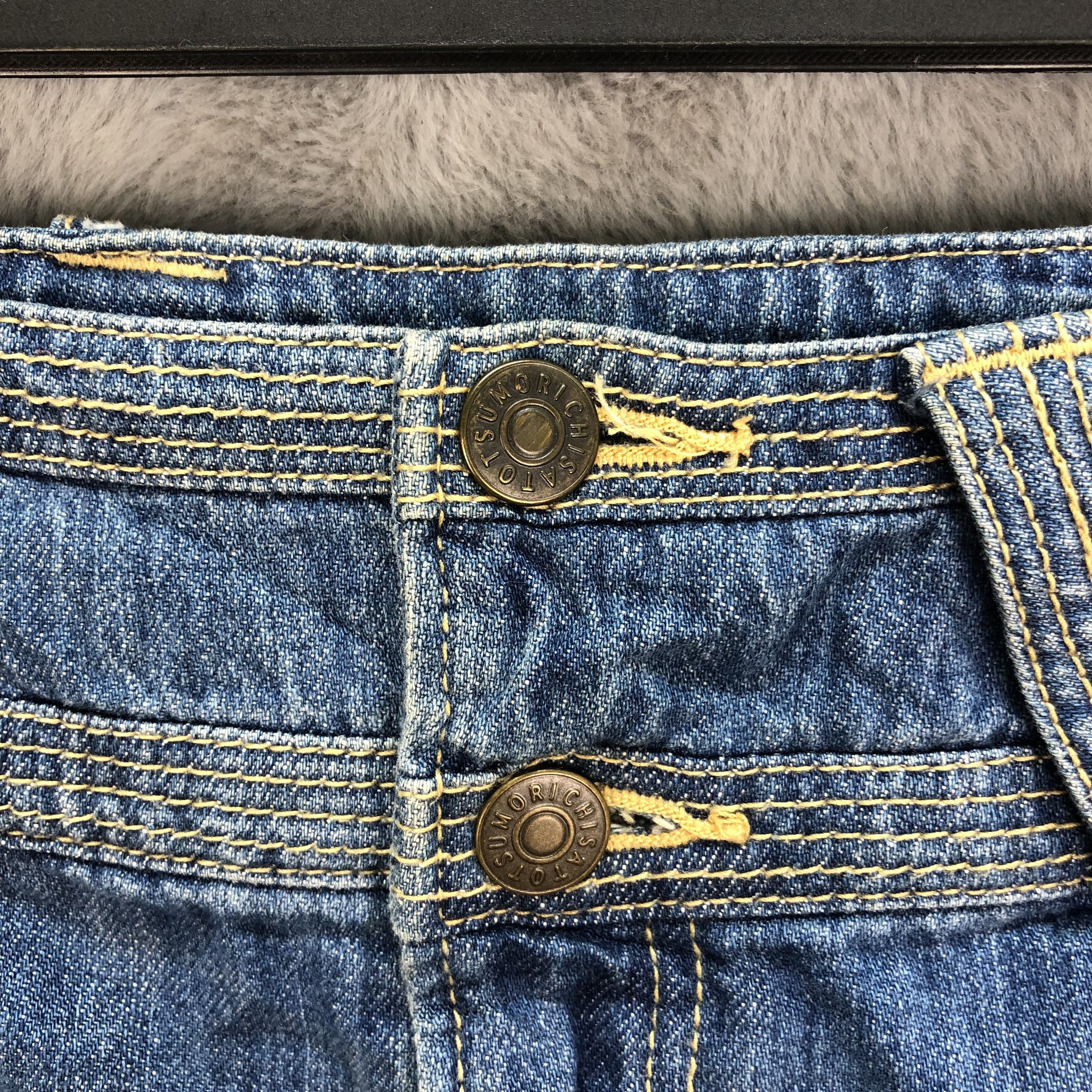 Tsumori Chisato BONDAGE🔥 TSUMORI CHISATO JEANS SKIRTS #5078-40 Size 29" - 4 Thumbnail