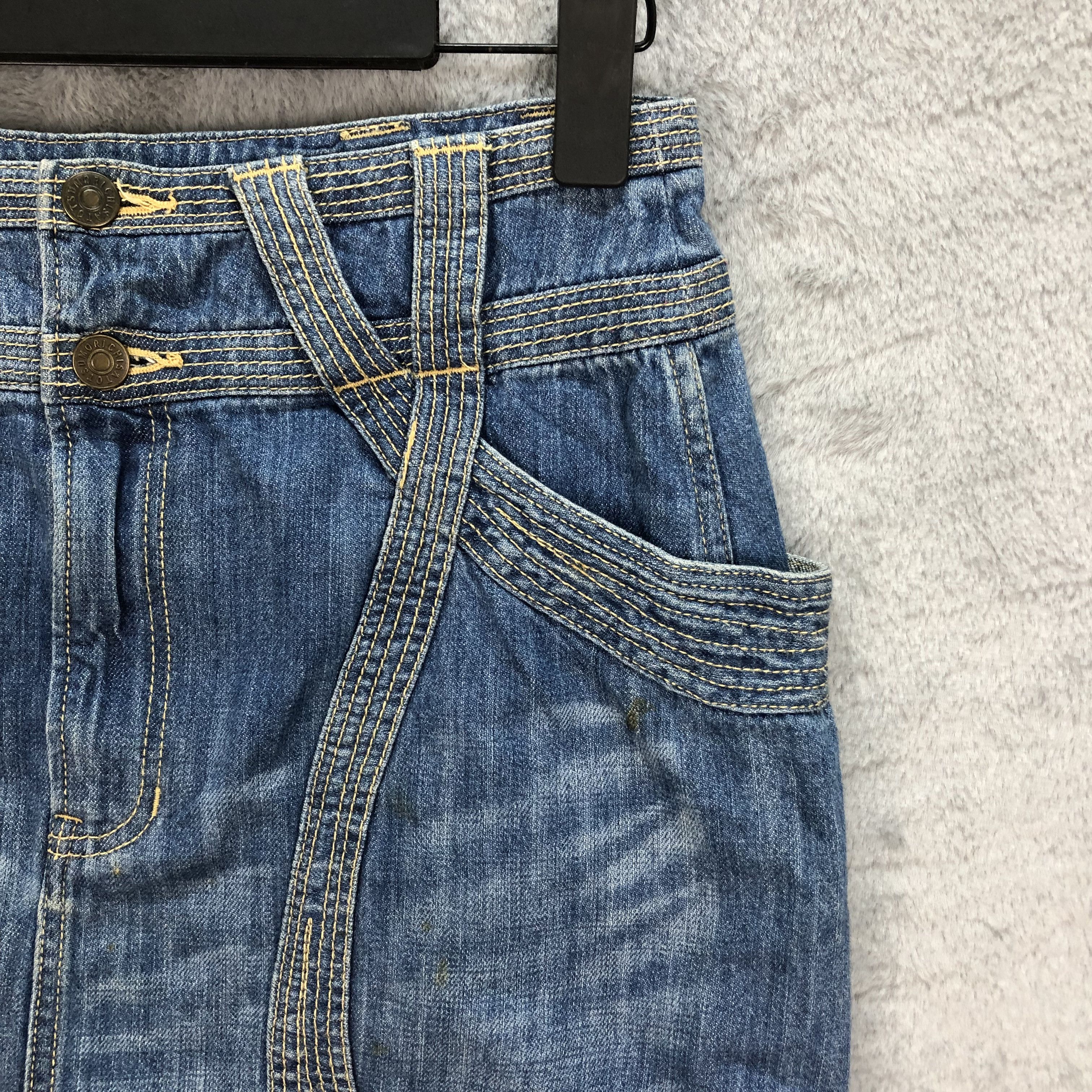 Tsumori Chisato BONDAGE🔥 TSUMORI CHISATO JEANS SKIRTS #5078-40 Size 29" - 5 Thumbnail