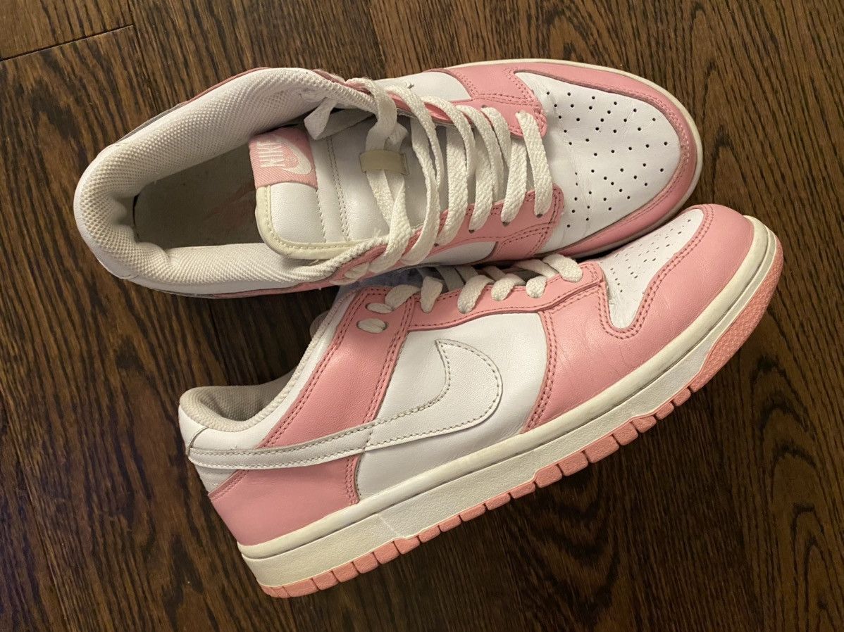 image of 2005 Nike Dunk Low Real Pink White-Pink Shoes, Men's (Size 8)