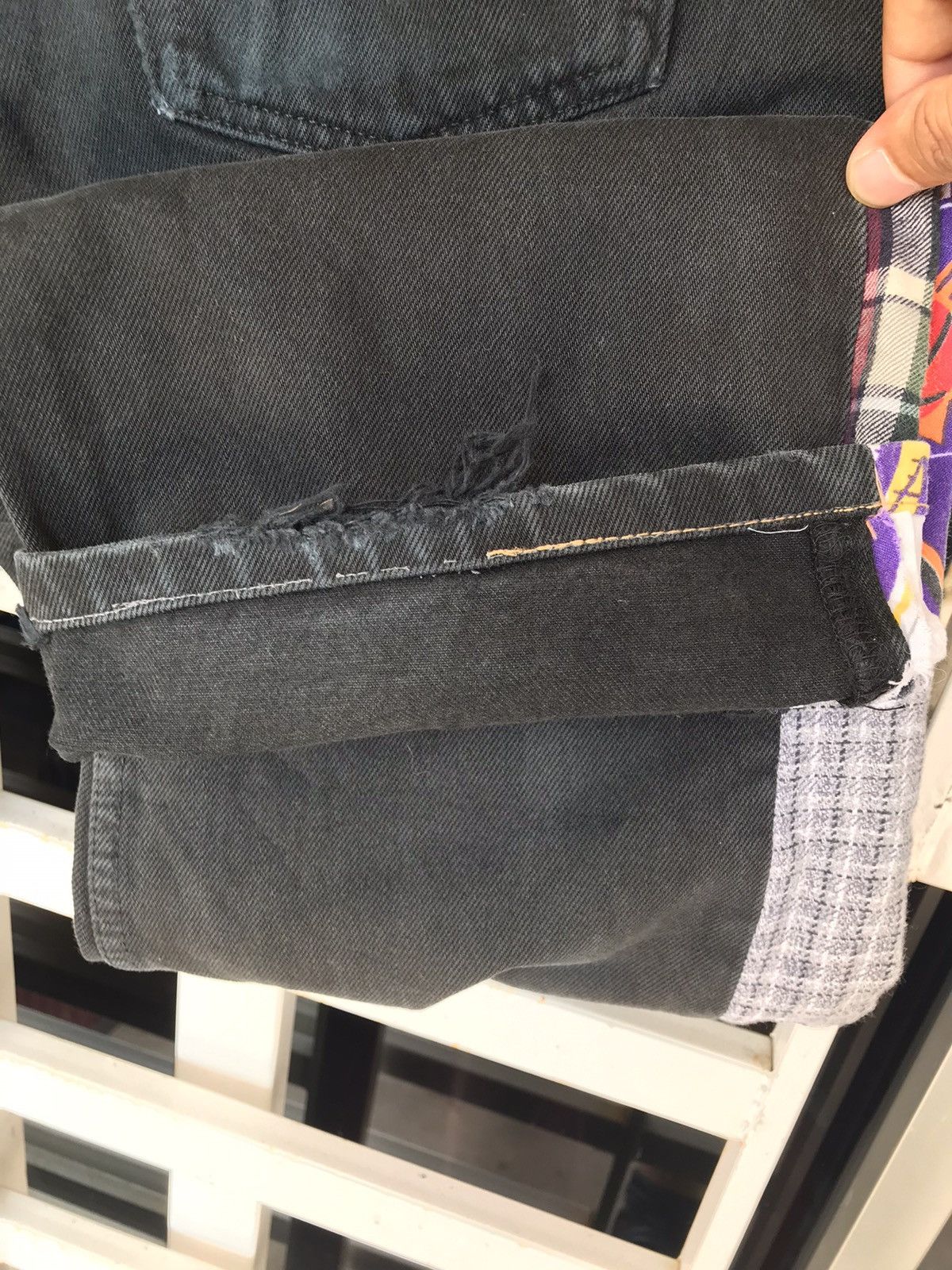 Levi's Vintage Clothing × NBA Vtg Levi’s 501 Super Black Custom Denim L.A Lakes Size 30 Size US 30 / EU 46 - 9 Thumbnail