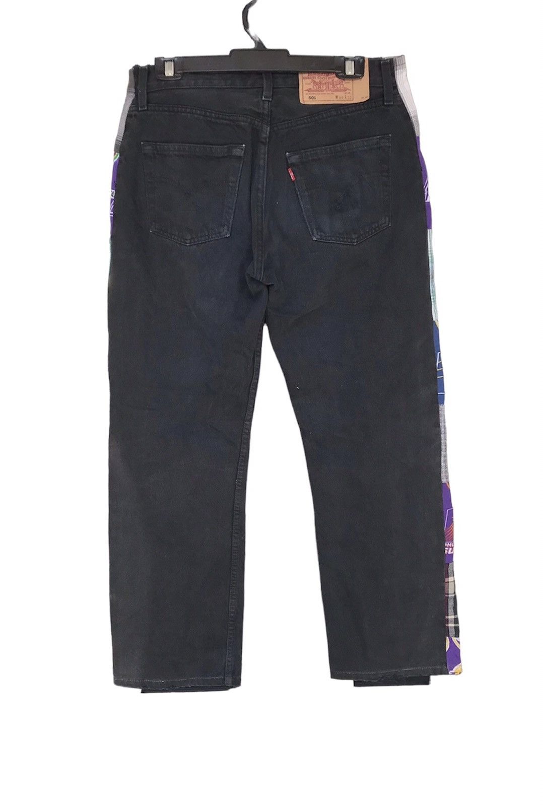 Levi's Vintage Clothing × NBA Vtg Levi’s 501 Super Black Custom Denim L.A Lakes Size 30 Size US 30 / EU 46 - 2 Thumbnail