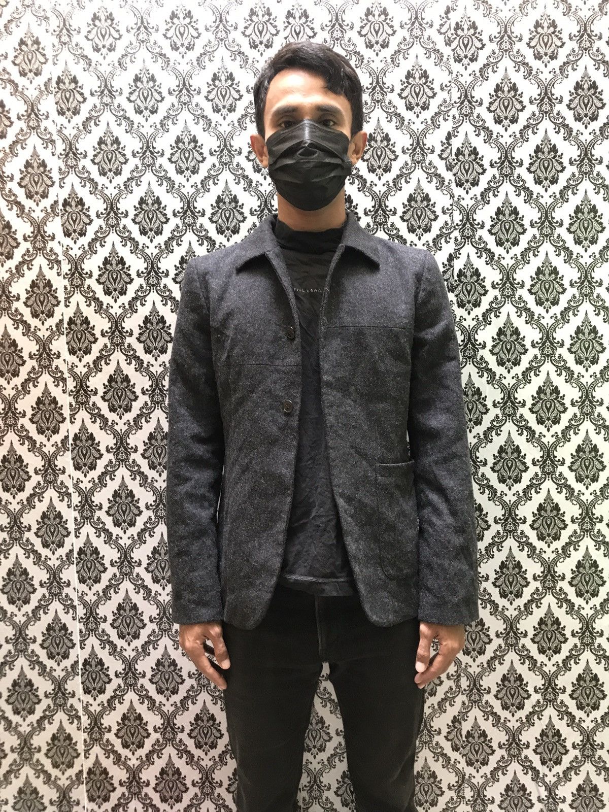 ISSEY MIYAKE I.S sunoa kuwahara designer wool button jacket