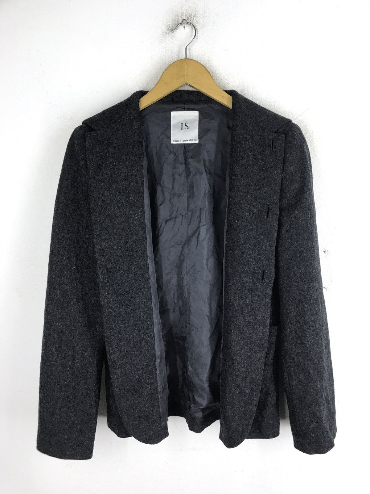 Issey Miyake ISSEY MIYAKE I.S sunoa kuwahara designer wool button jacket Size US M / EU 48-50 / 2 - 13 Thumbnail