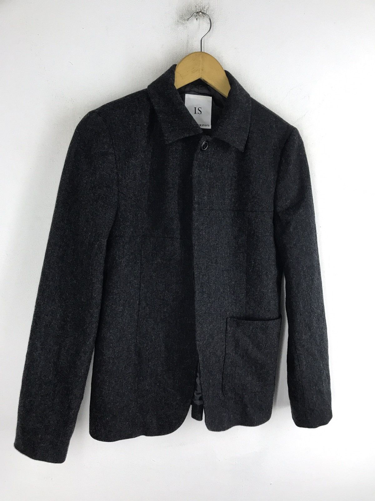 Issey Miyake ISSEY MIYAKE I.S sunoa kuwahara designer wool button jacket Size US M / EU 48-50 / 2 - 9 Thumbnail