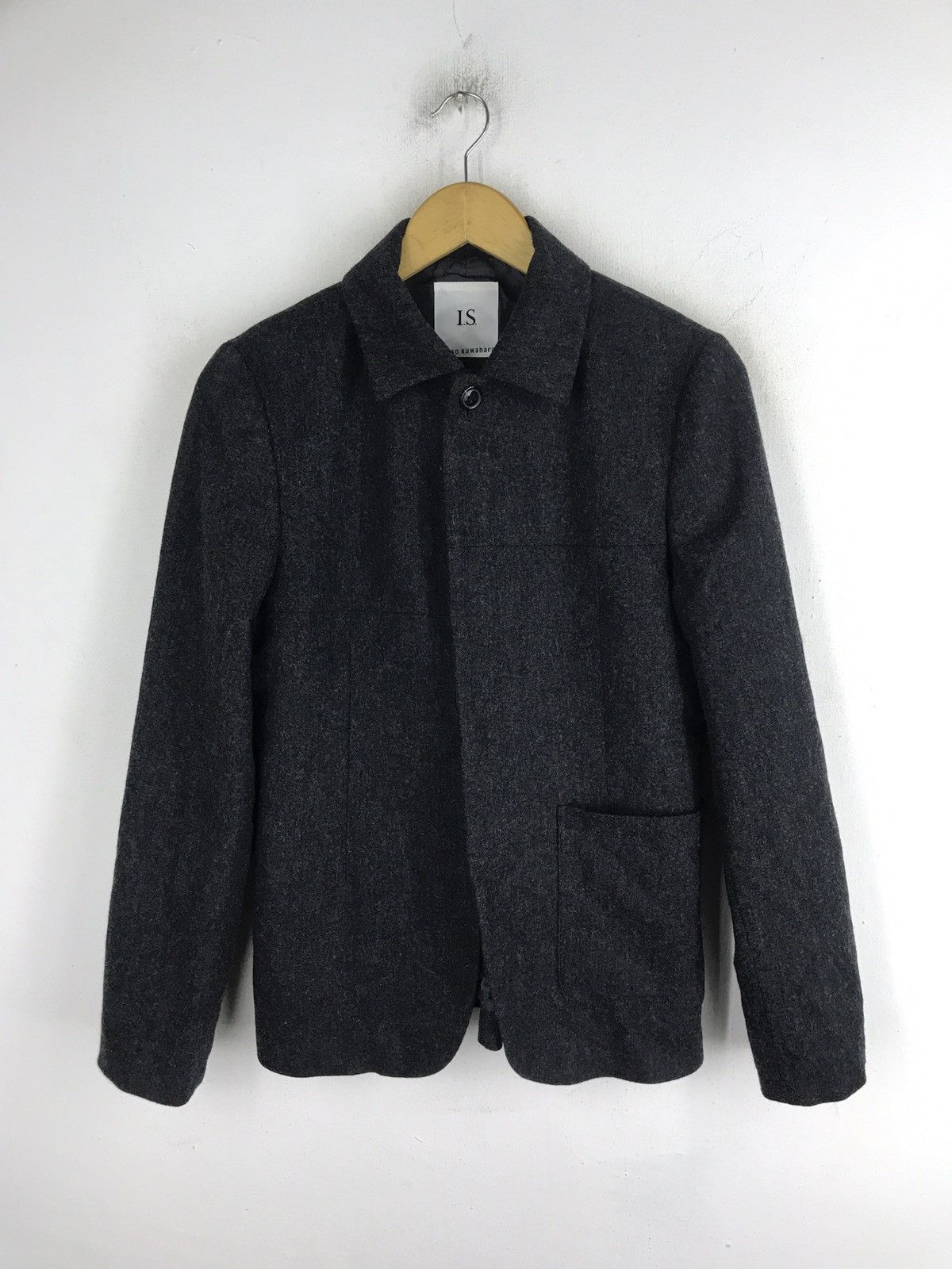 Issey Miyake ISSEY MIYAKE I.S sunoa kuwahara designer wool button jacket Size US M / EU 48-50 / 2 - 8 Thumbnail