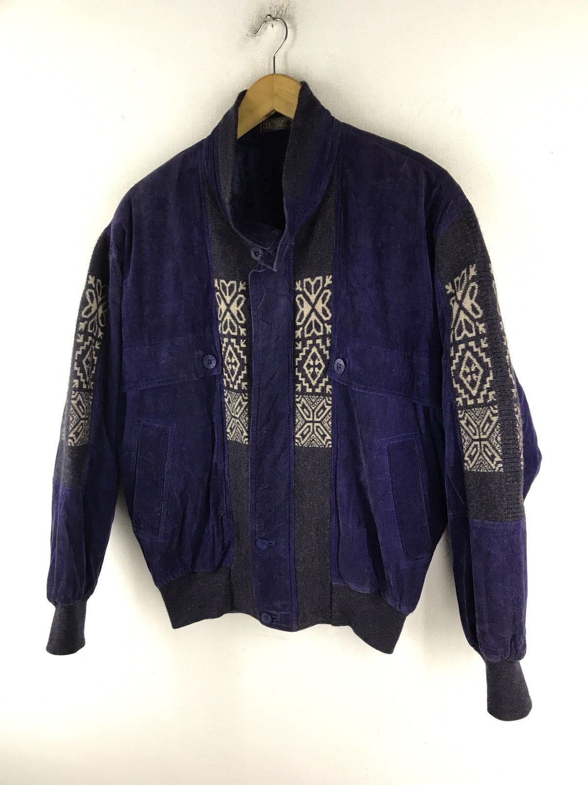 Designer 🔥RARE! PRIOALEGRE VELVET BOMBER JACKET Size US L / EU 52-54 / 3 - 3 Thumbnail