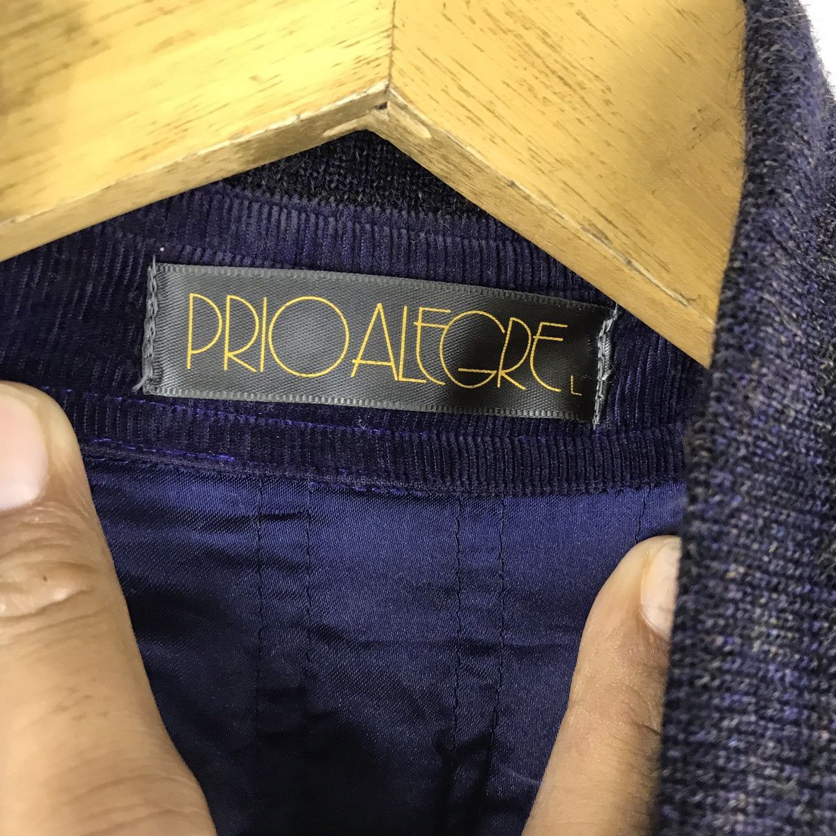 Designer 🔥RARE! PRIOALEGRE VELVET BOMBER JACKET Size US L / EU 52-54 / 3 - 9 Thumbnail